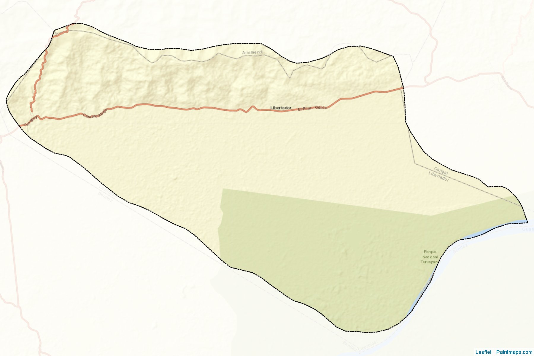 Muestras de recorte de mapas Libbertador (Sucre)-2