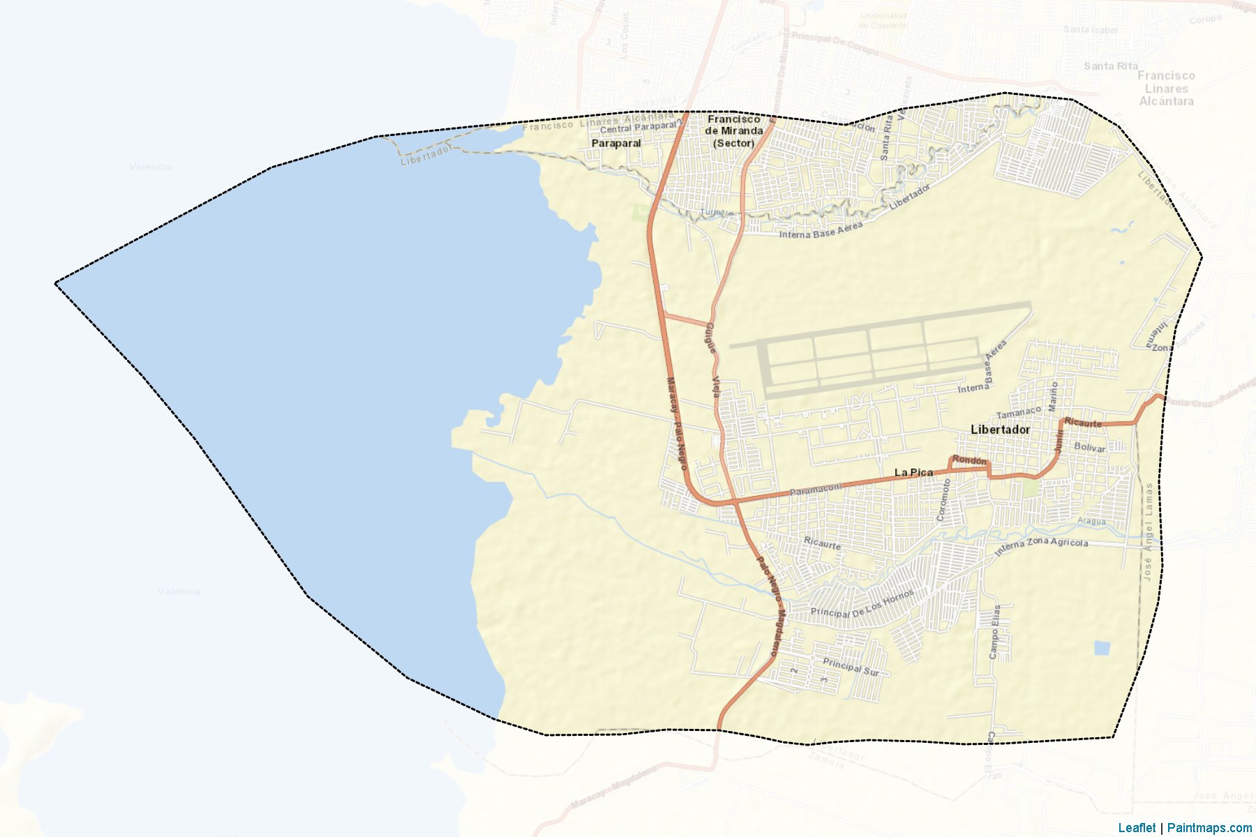 Muestras de recorte de mapas Libertador (Aragua)-2