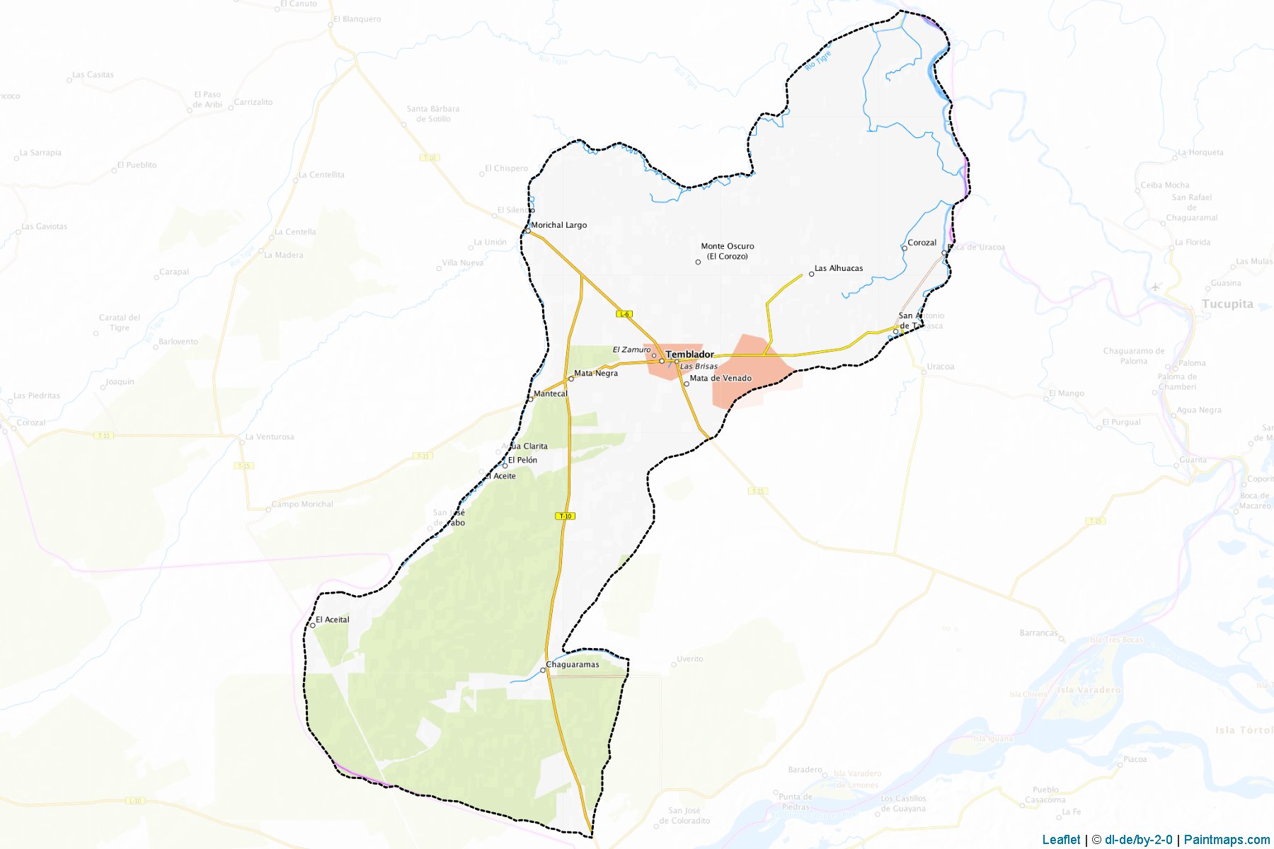 Muestras de recorte de mapas Libertador (Monagas)-1