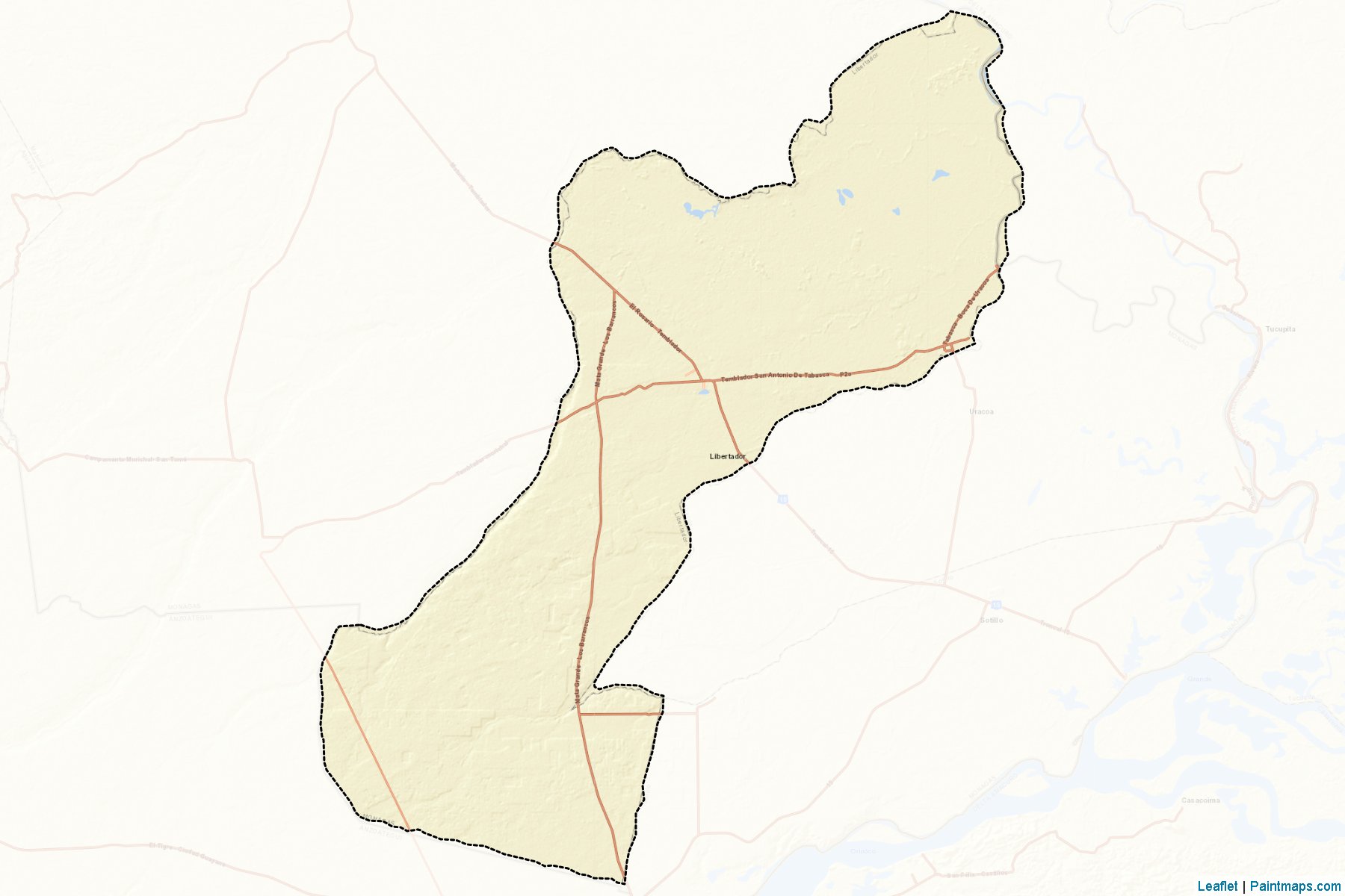 Muestras de recorte de mapas Libertador (Monagas)-2