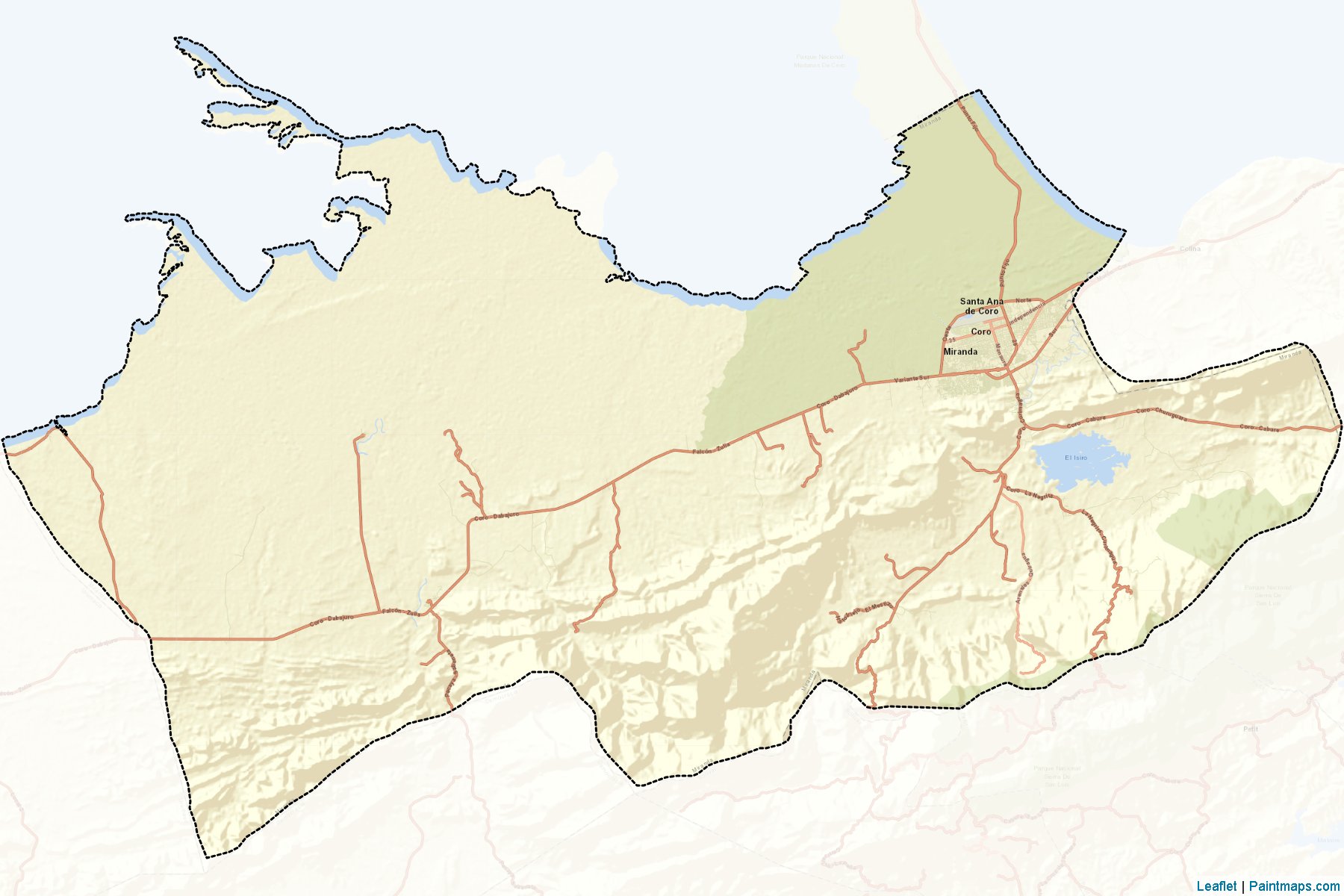 Muestras de recorte de mapas Miranda (Falcón)-2