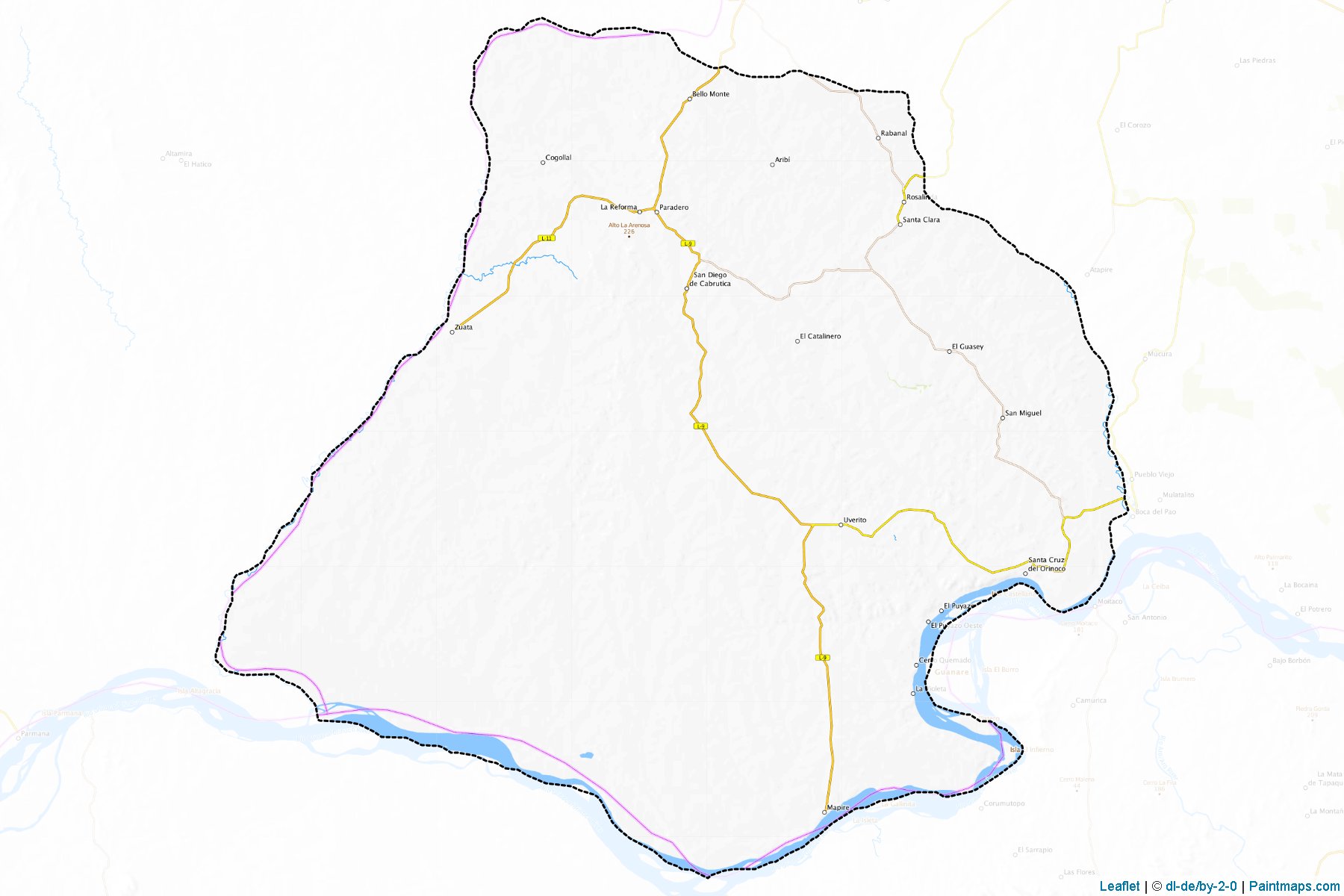 Muestras de recorte de mapas Monagas (Anzoátegui)-1