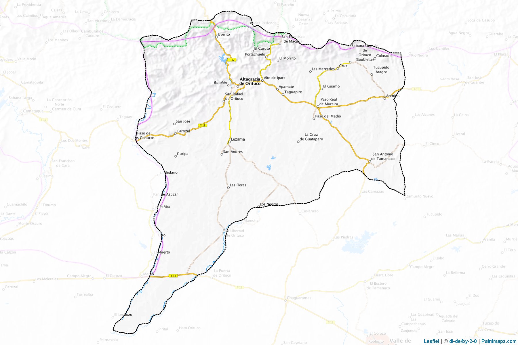 Muestras de recorte de mapas Monagas (Guárico)-1