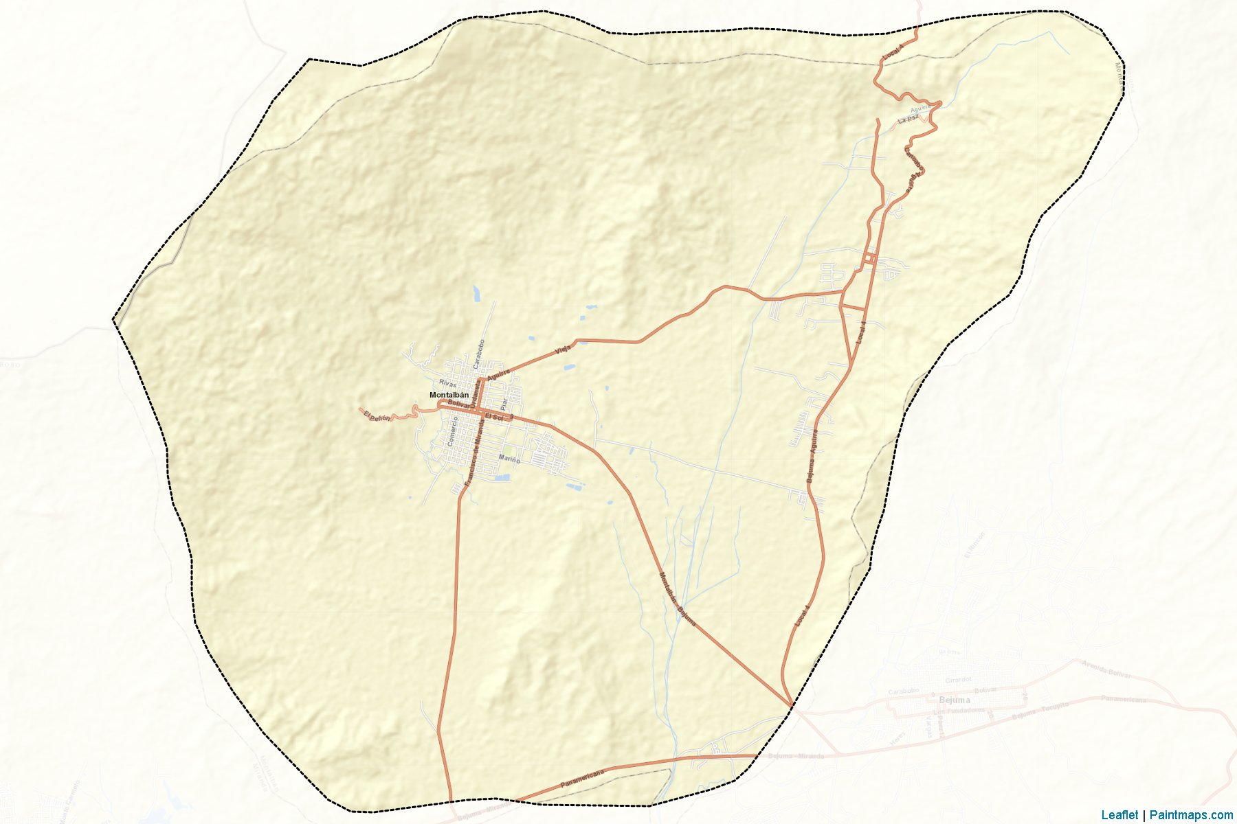 Muestras de recorte de mapas Montalban (Carabobo)-2