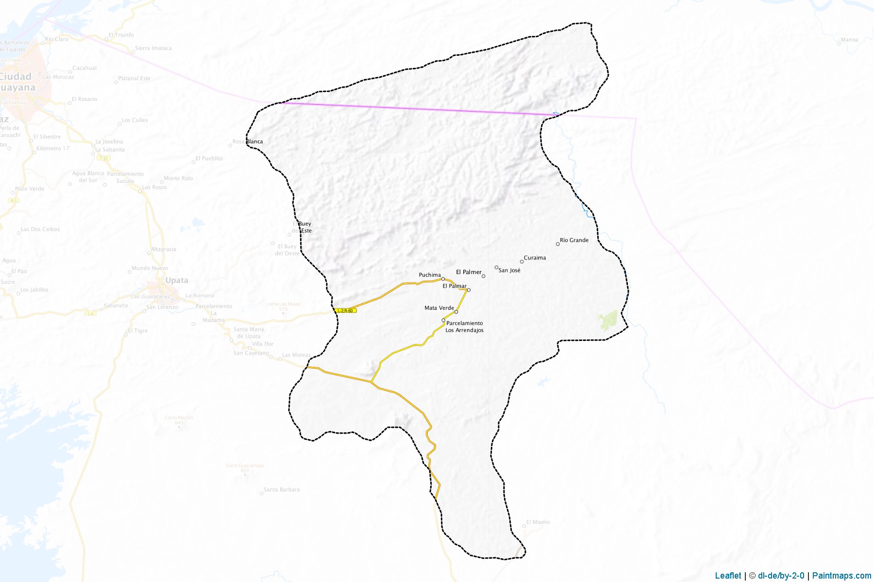 Muestras de recorte de mapas Padre Pedro Chien (Bolívar)-1