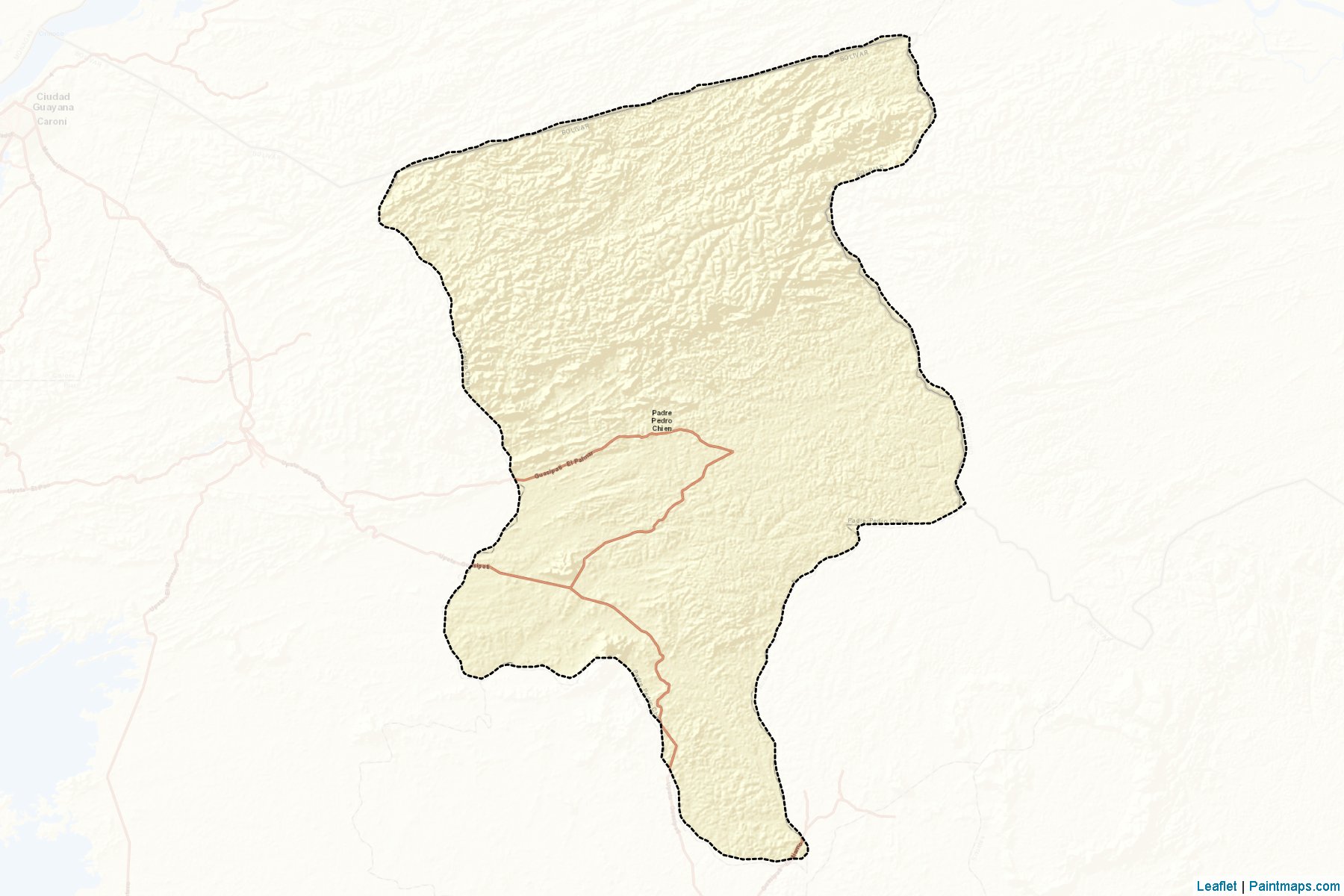 Muestras de recorte de mapas Padre Pedro Chien (Bolívar)-2