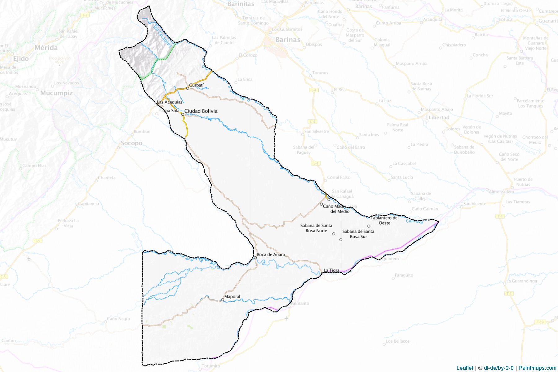 Muestras de recorte de mapas Pedraza (Barinas)-1