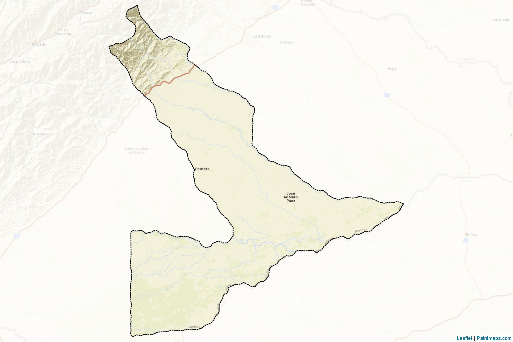 Pedraza (Barinas) Haritası Örnekleri-2