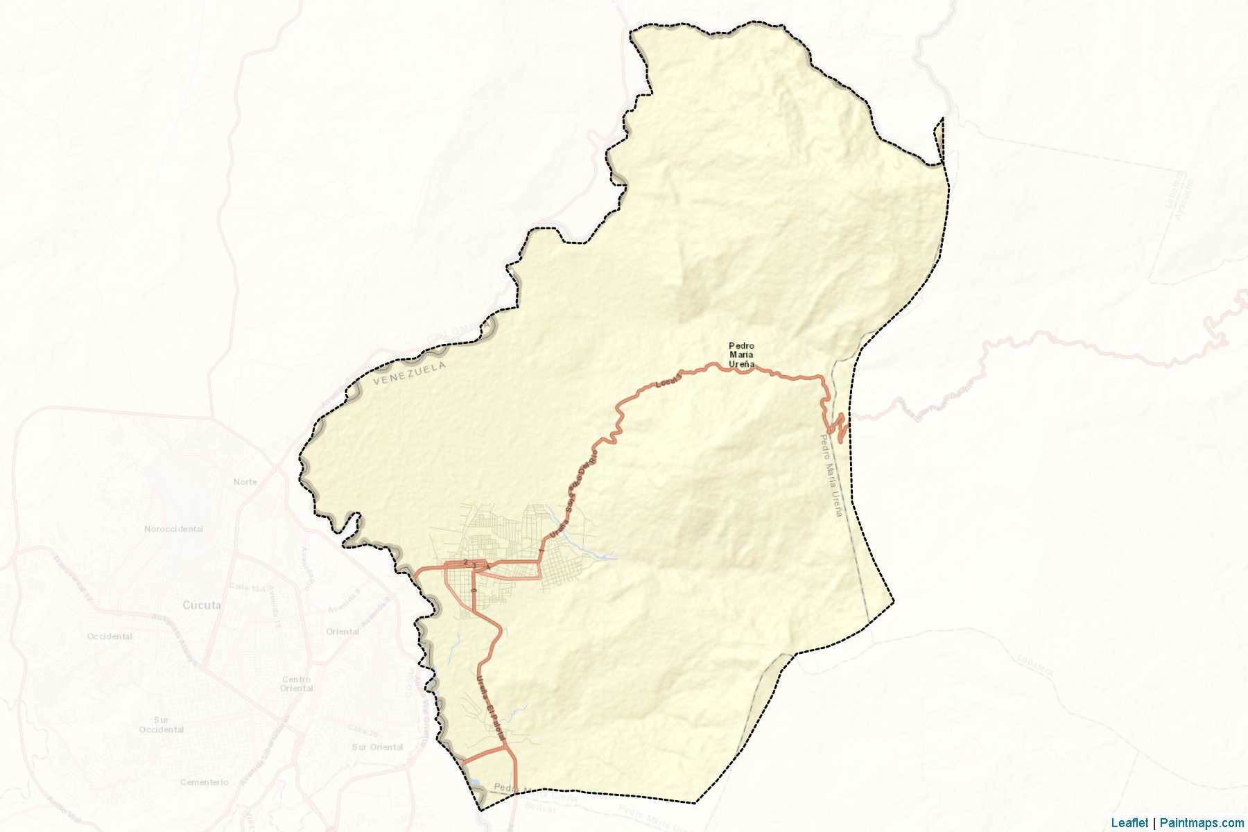 Muestras de recorte de mapas Pedro Maria Ureña (Táchira)-2