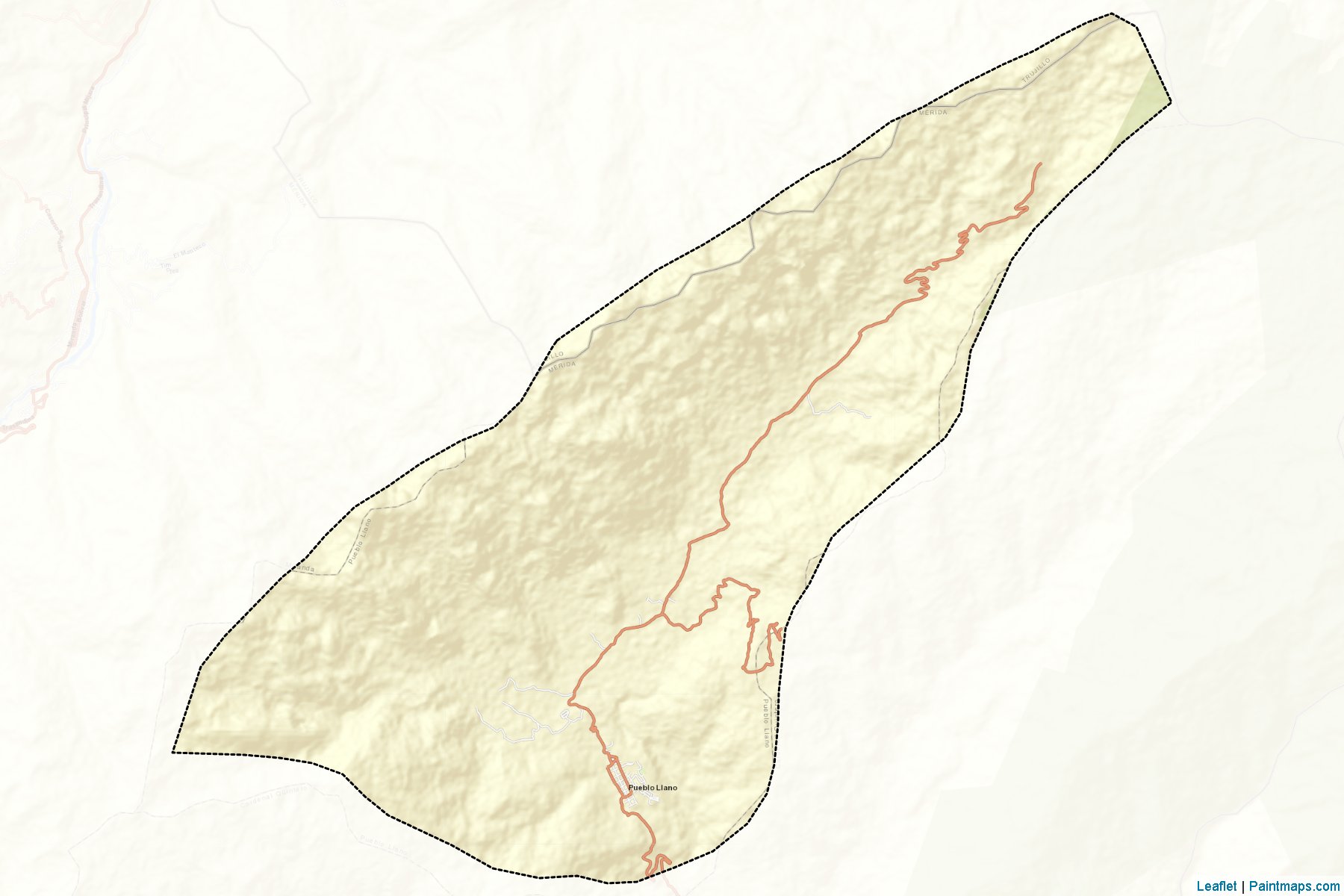 Pueblo Llano (Mérida) Haritası Örnekleri-2