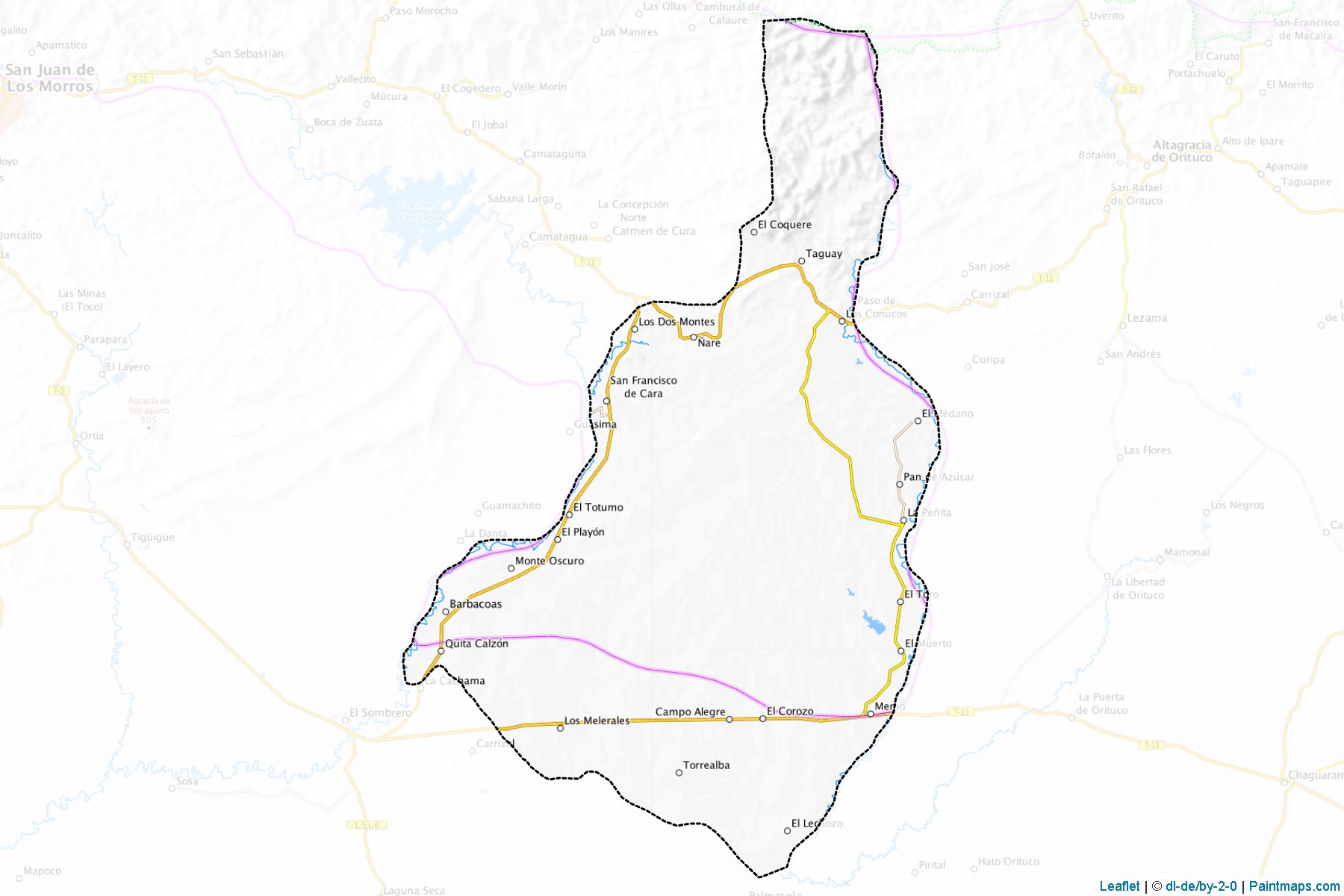 Muestras de recorte de mapas Rafael Urdaneta (Aragua)-1