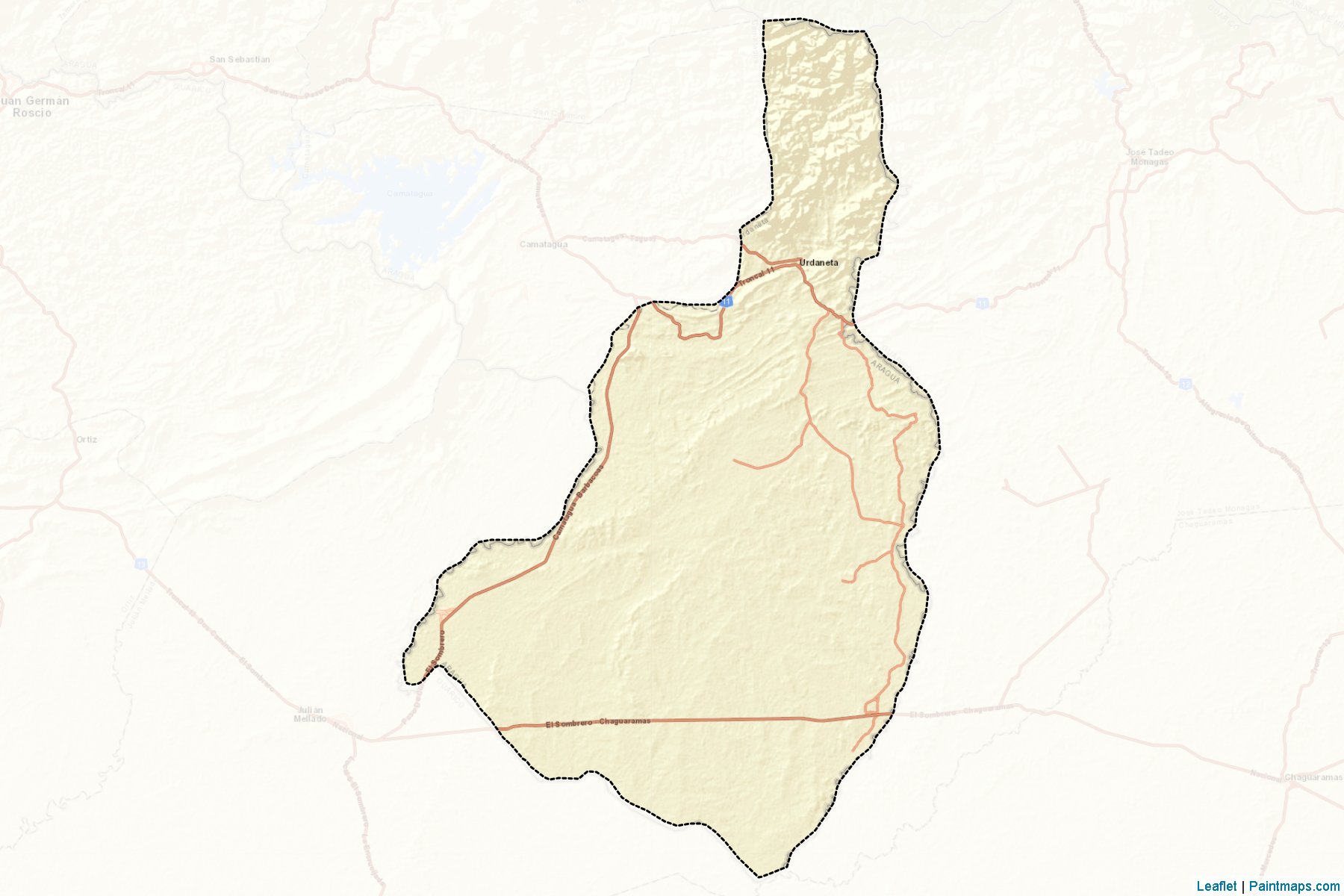 Muestras de recorte de mapas Rafael Urdaneta (Aragua)-2