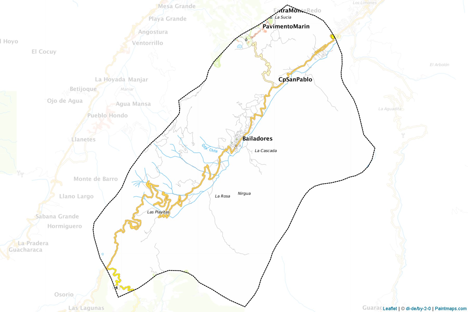 Muestras de recorte de mapas Rivas Davila (Mérida)-1