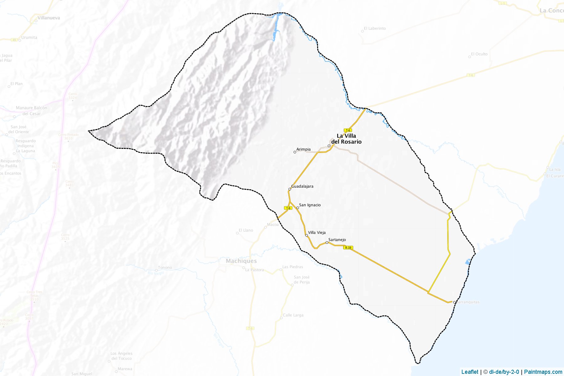 Muestras de recorte de mapas Rosario De Perija (Zulia)-1