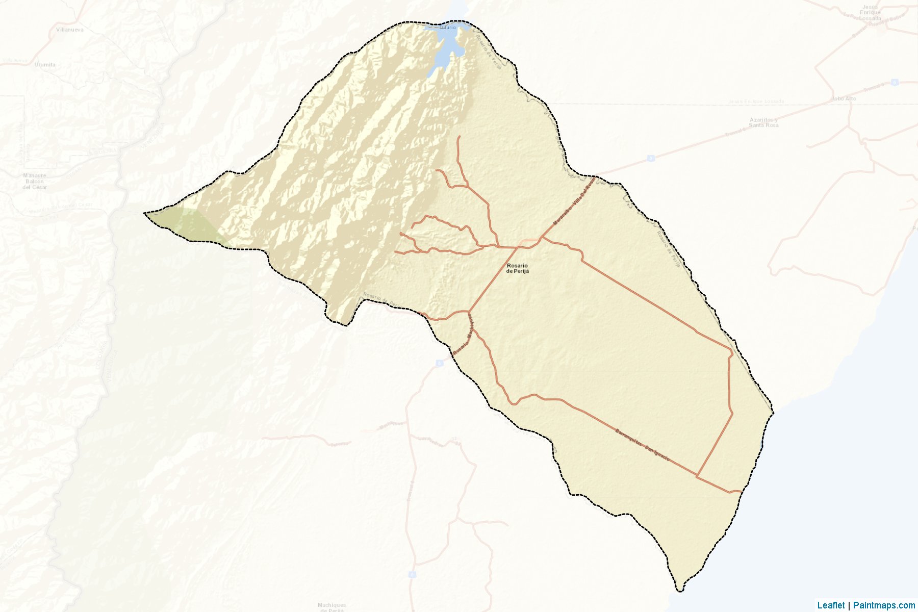 Muestras de recorte de mapas Rosario De Perija (Zulia)-2