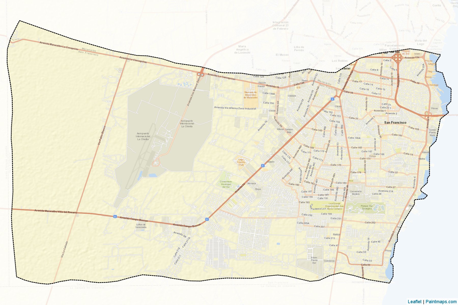 Muestras de recorte de mapas San Francisco (Zulia)-2