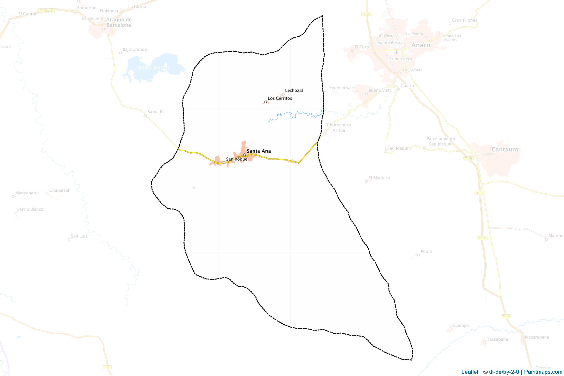 Muestras de recorte de mapas Santa Ana (Anzoátegui)-1