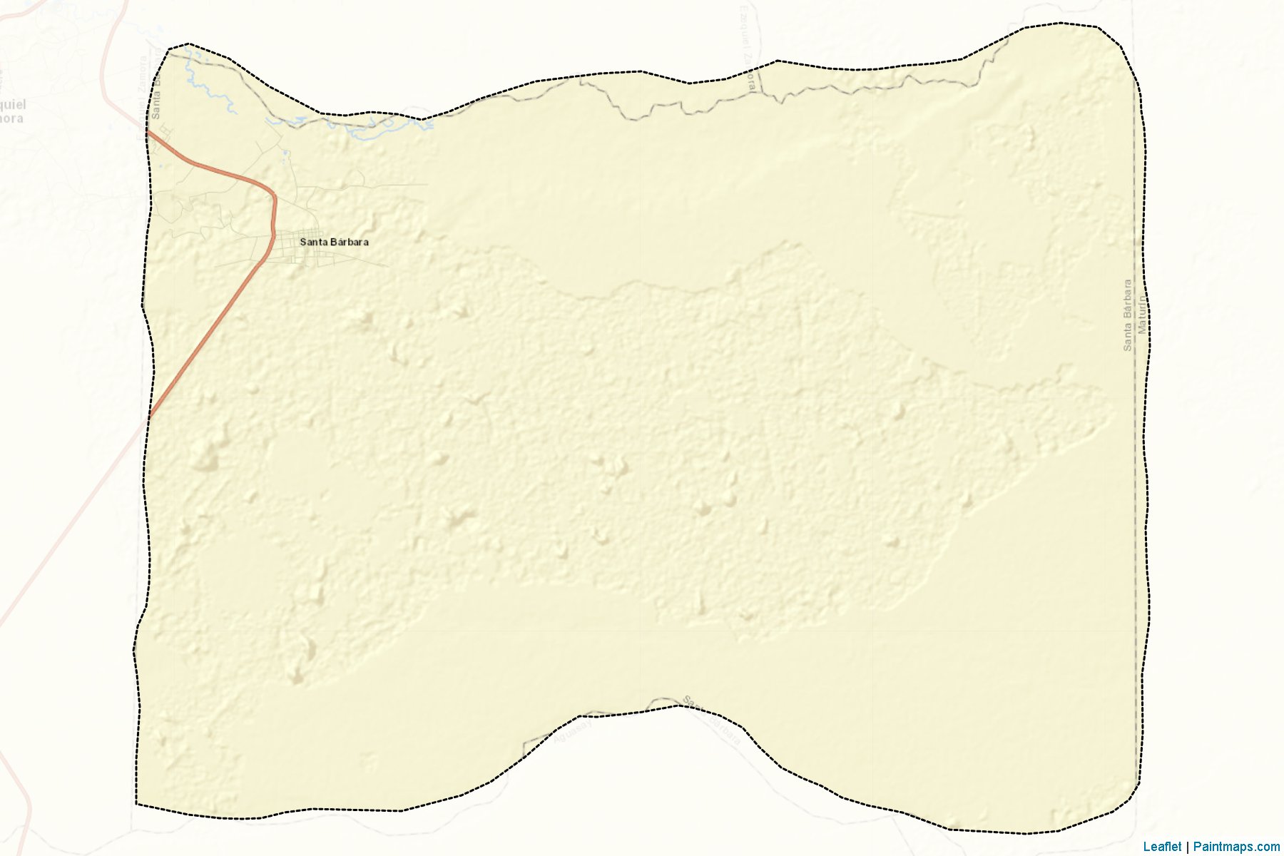 Muestras de recorte de mapas Santa Barbara (Monagas)-2