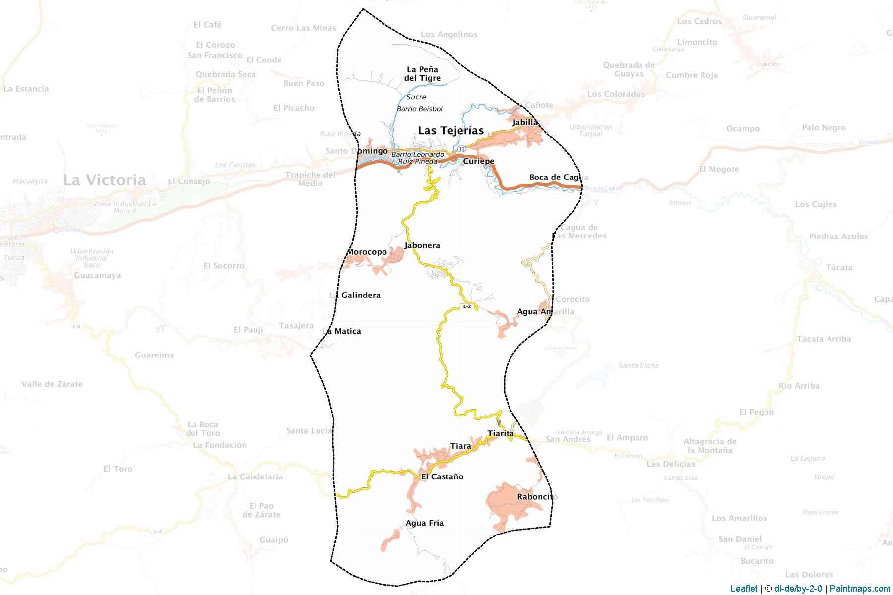 Santos Michelena (Aragua) Map Cropping Samples-1