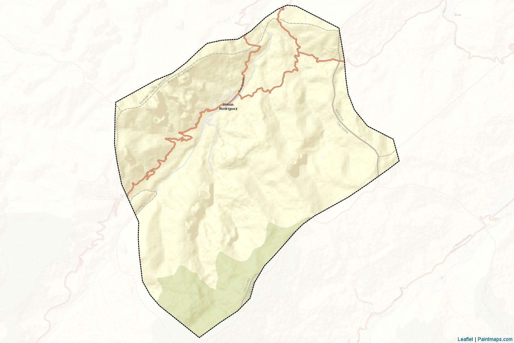 Muestras de recorte de mapas Simon Rodriguez (Táchira)-2