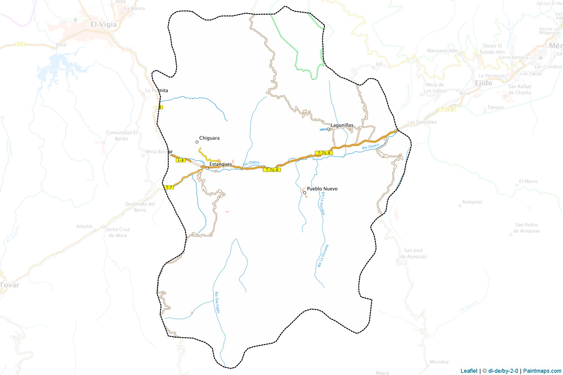 Muestras de recorte de mapas Sucre (Mérida)-1