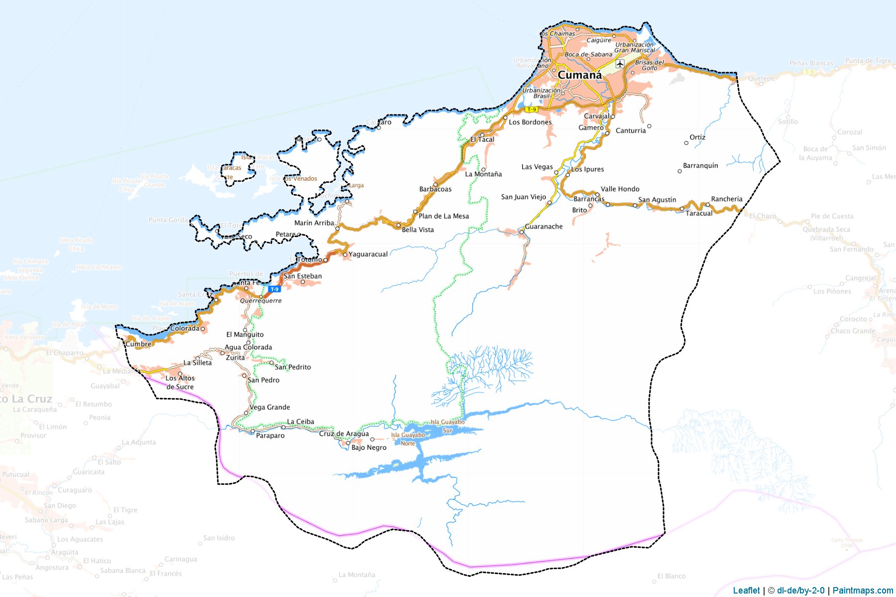 Muestras de recorte de mapas Sucre (Sucre)-1