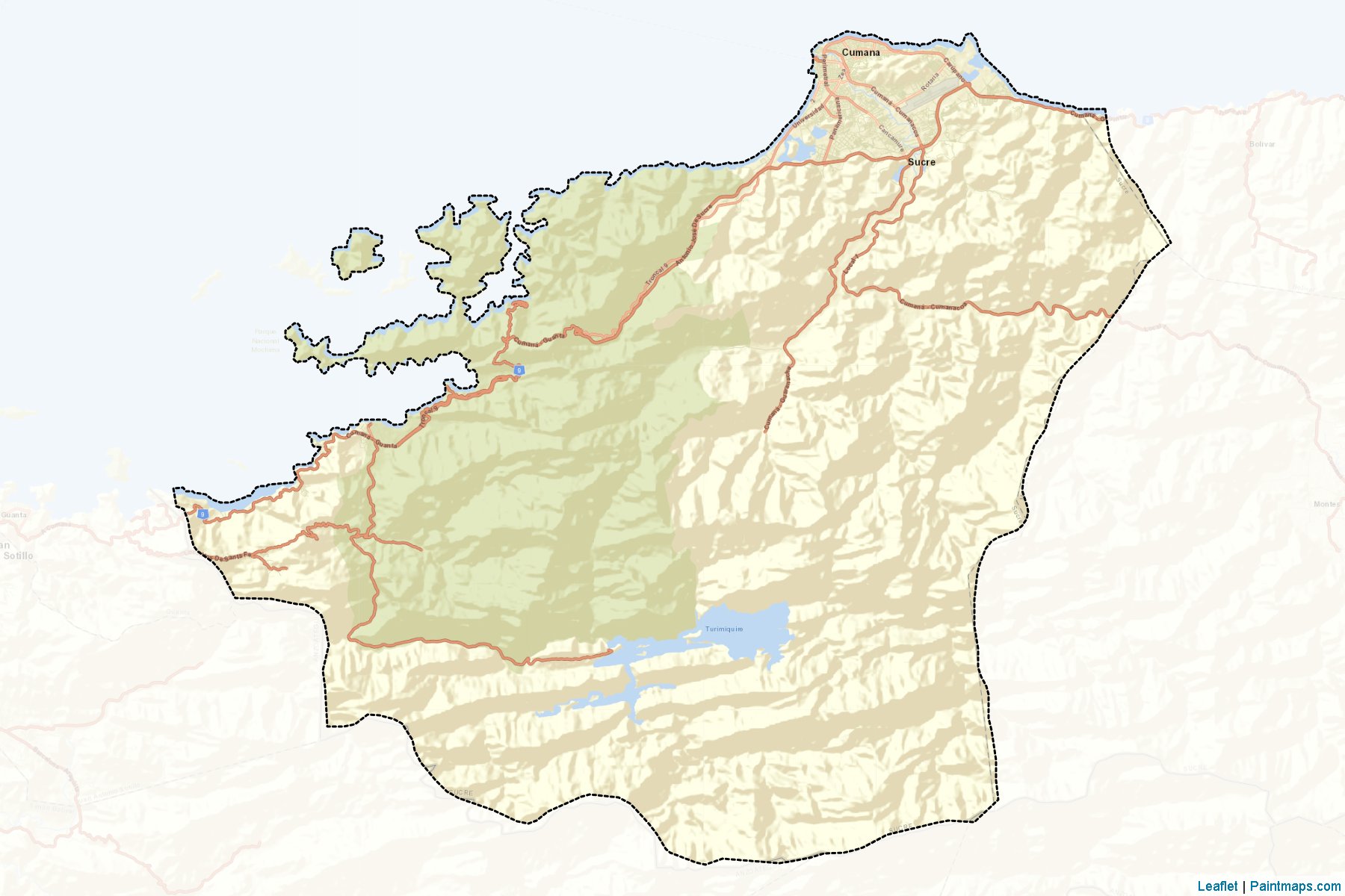 Muestras de recorte de mapas Sucre (Sucre)-2