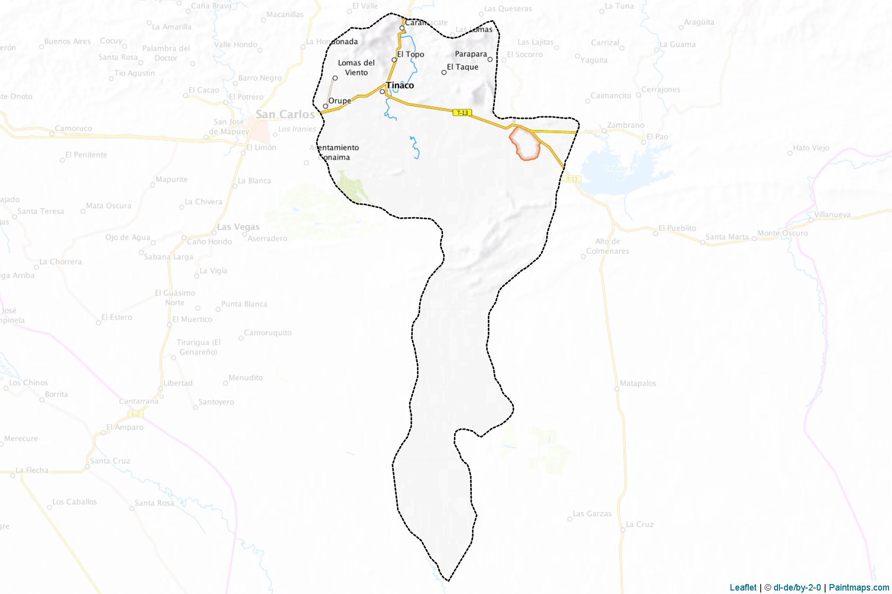 Muestras de recorte de mapas Tinaco (Cojedes)-1