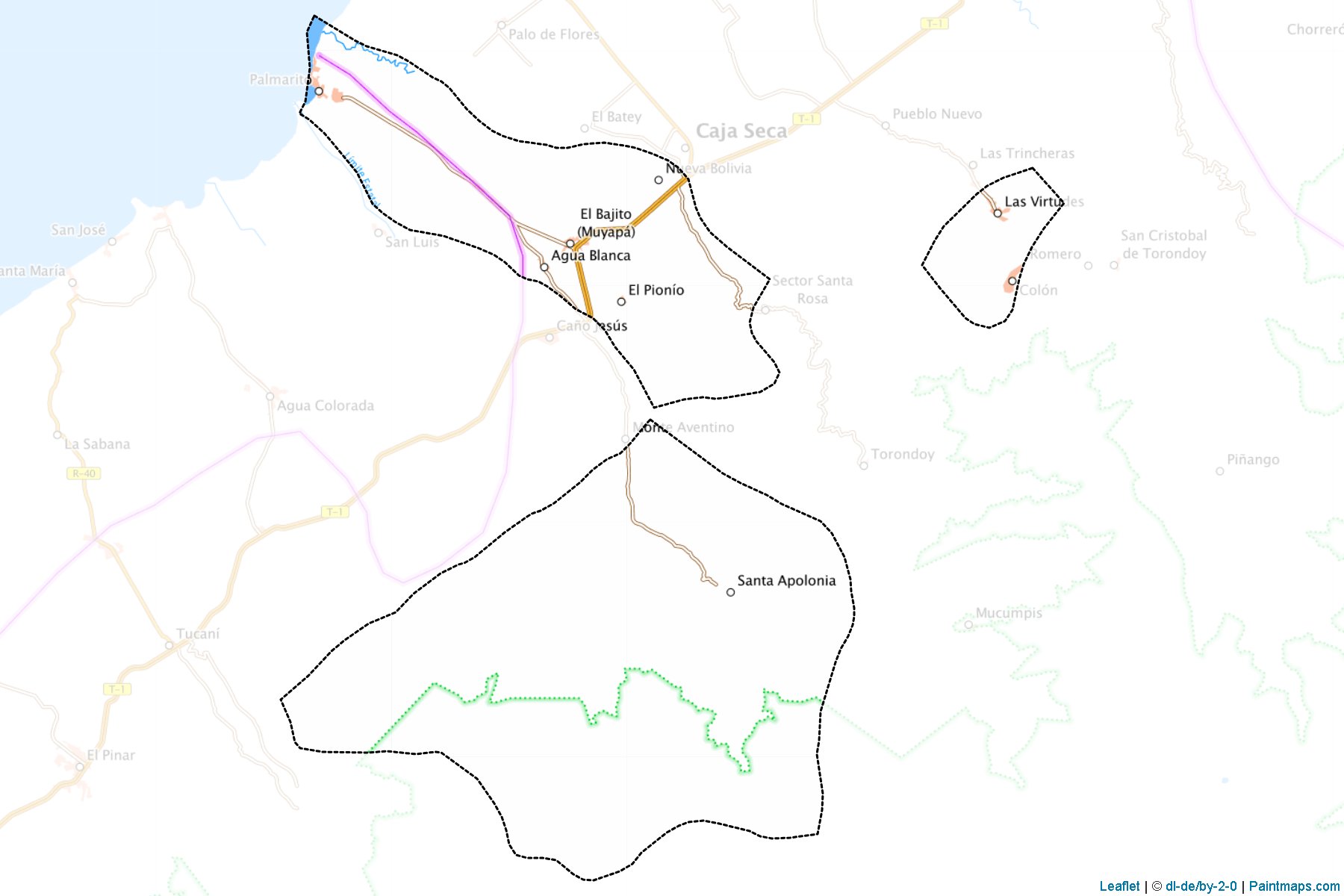 Muestras de recorte de mapas Tulio Febres Cordero (Mérida)-1