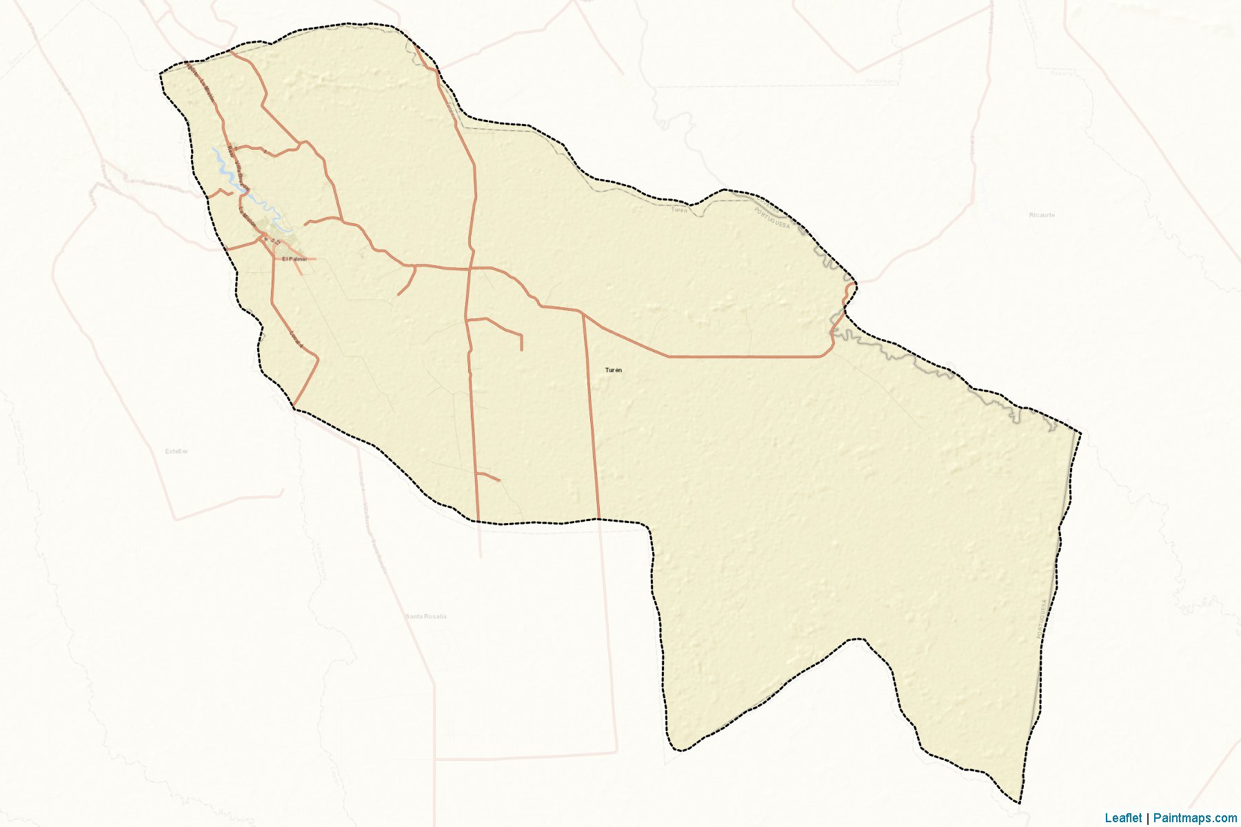 Muestras de recorte de mapas Turen (Portuguesa)-2