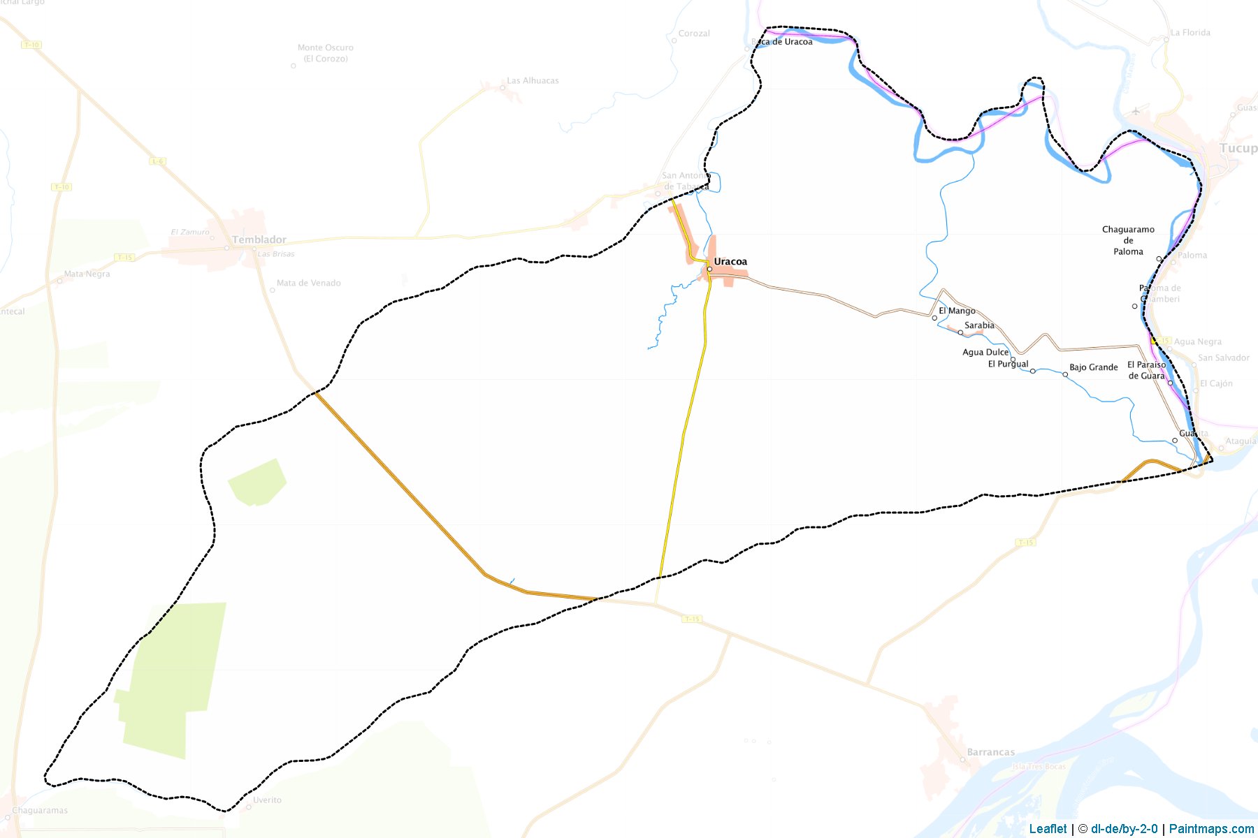 Uracoa (Monagas) Map Cropping Samples-1