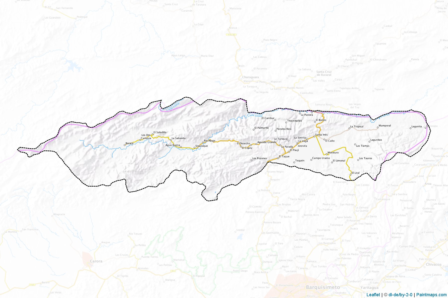 Muestras de recorte de mapas Urdaneta (Lara)-1