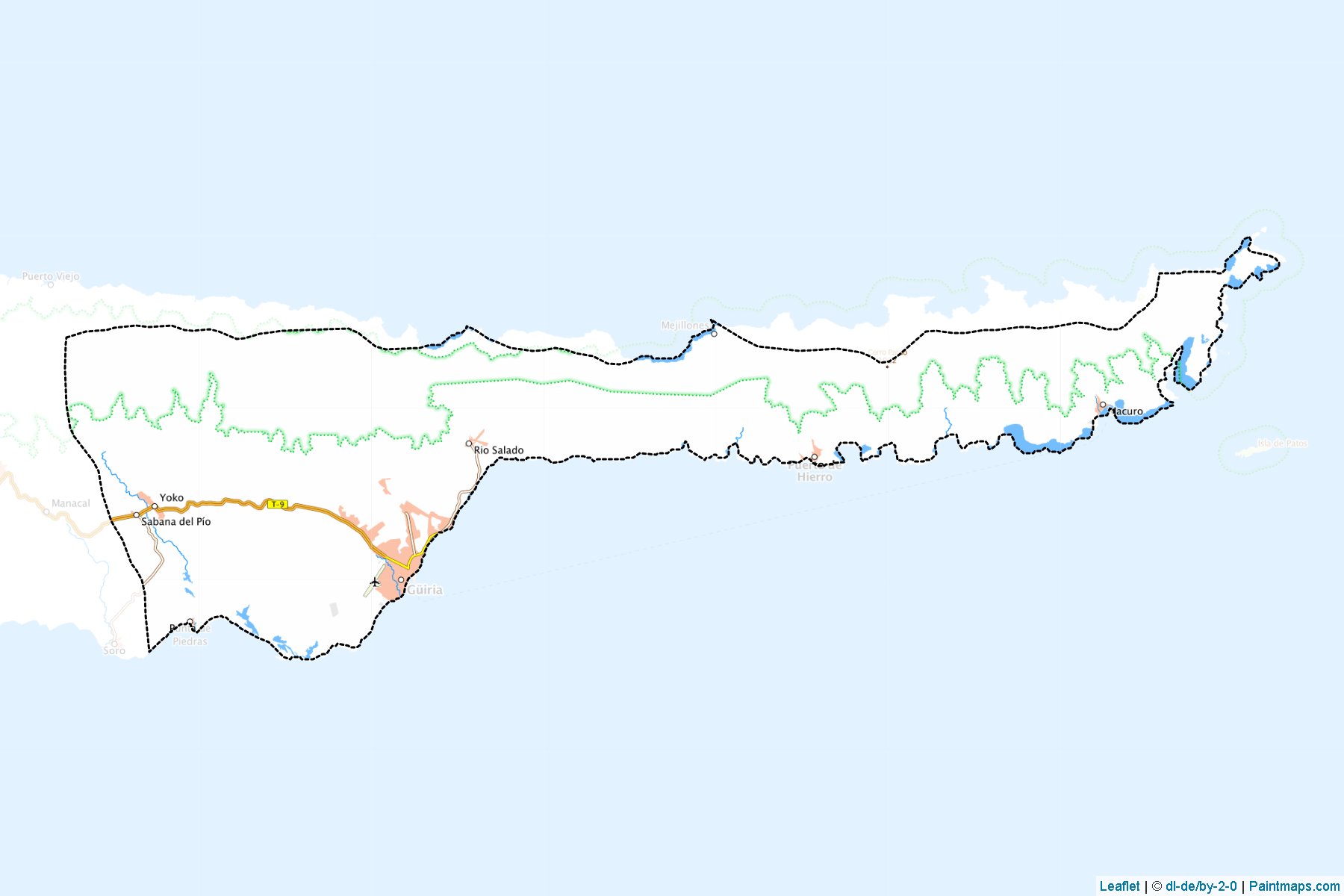 Muestras de recorte de mapas Valdez (Sucre)-1