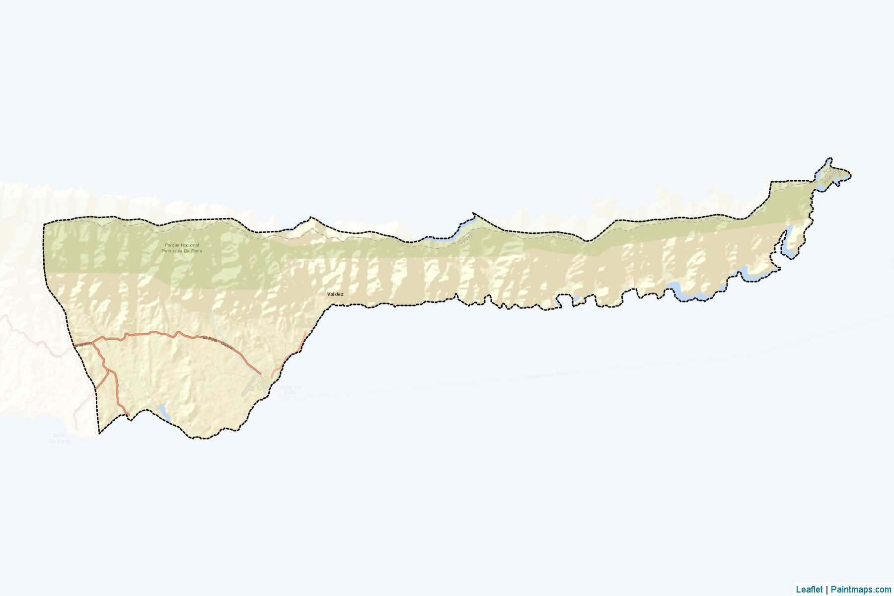 Muestras de recorte de mapas Valdez (Sucre)-2