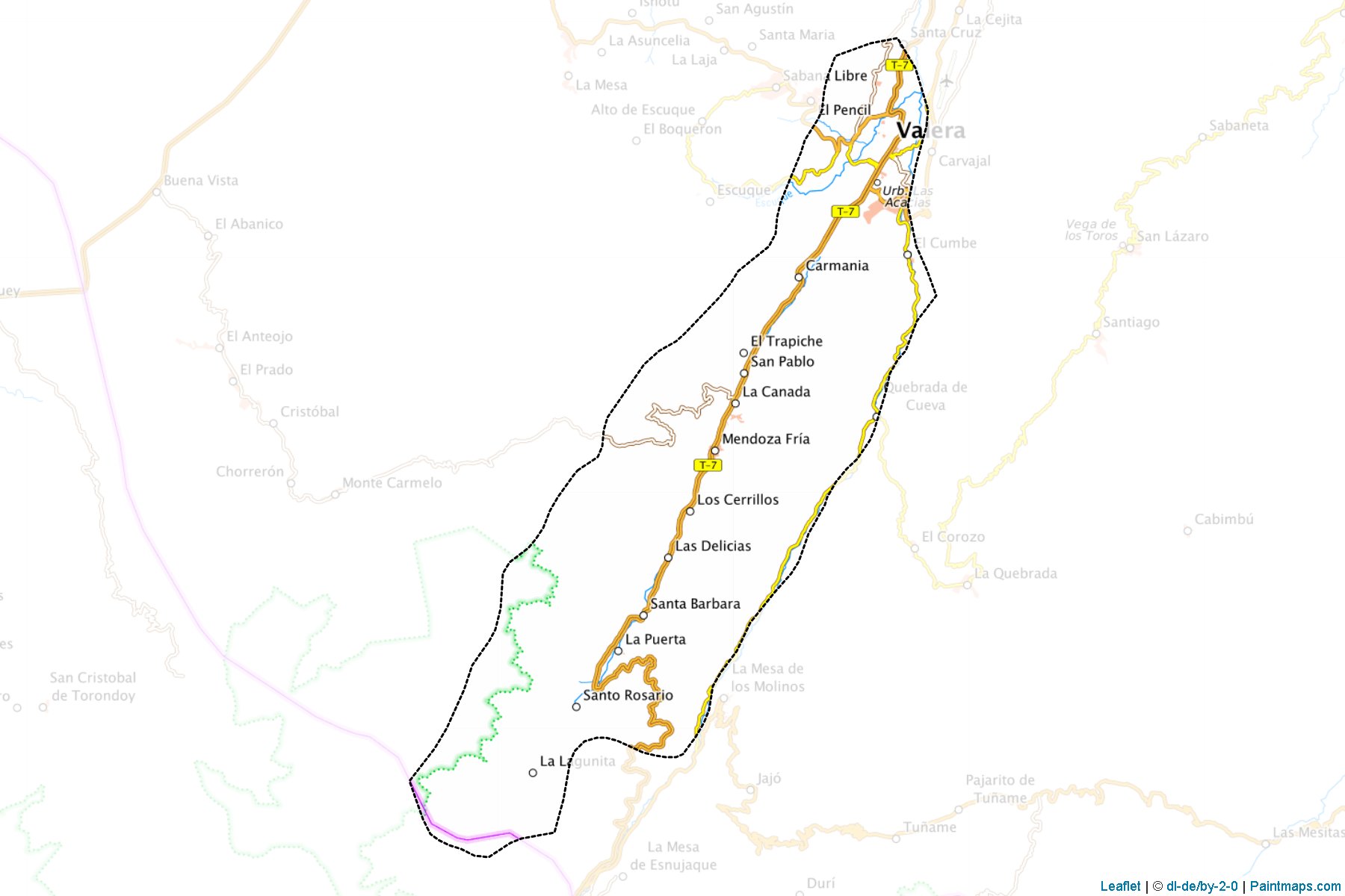 Muestras de recorte de mapas Valera (Trujillo)-1