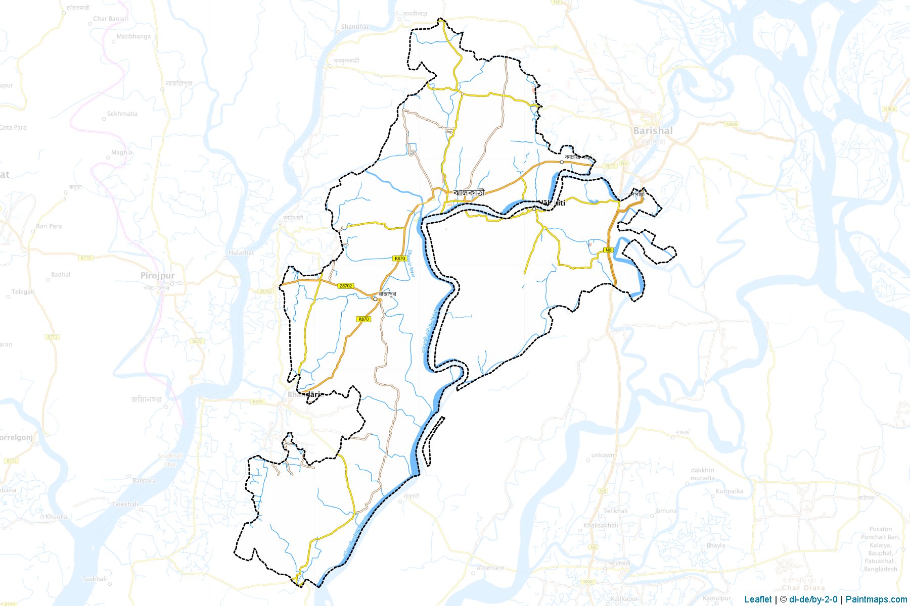 Jhalokati (Barisal) Map Cropping Samples-1