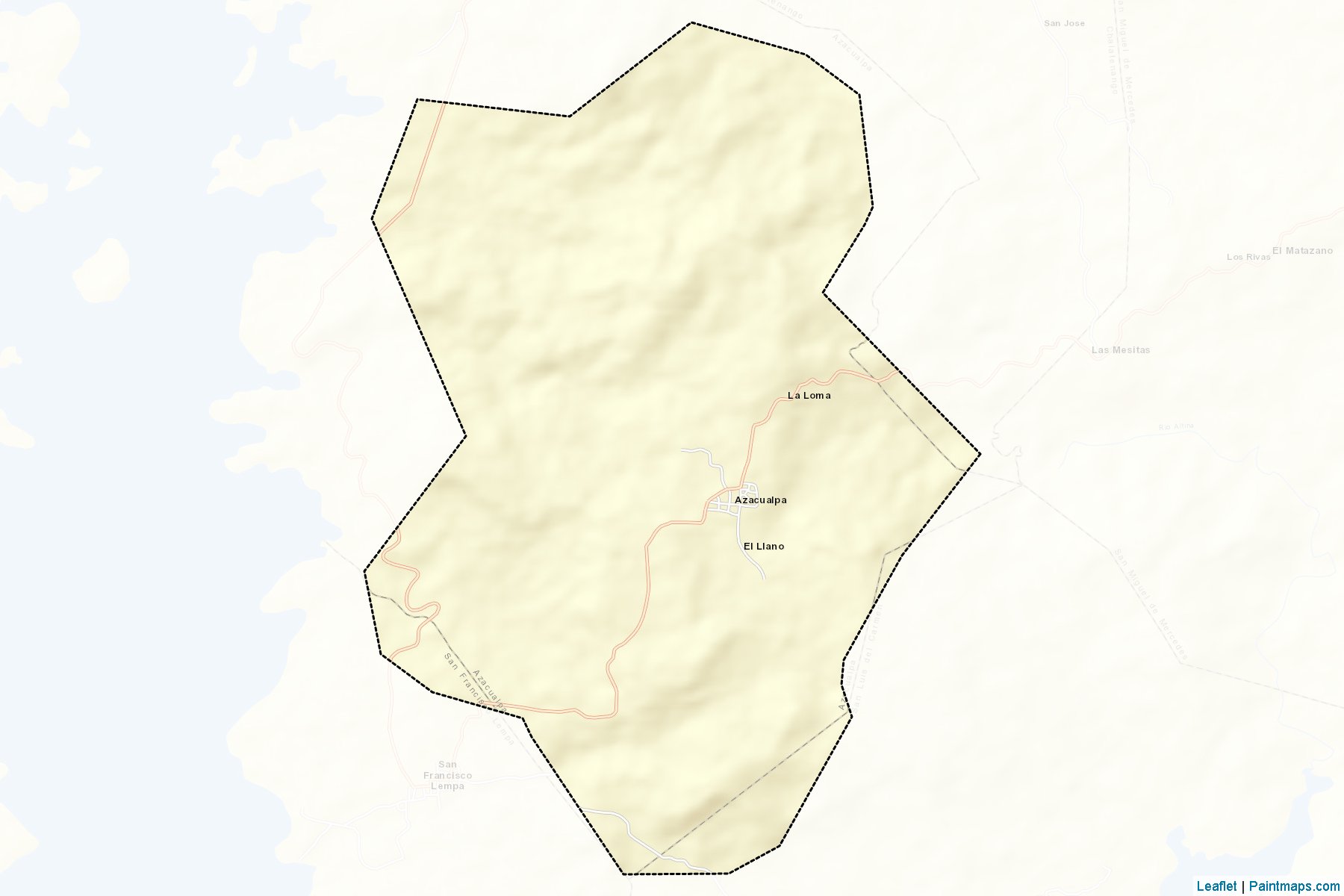 Azacualpa (Chalatenango) Haritası Örnekleri-2