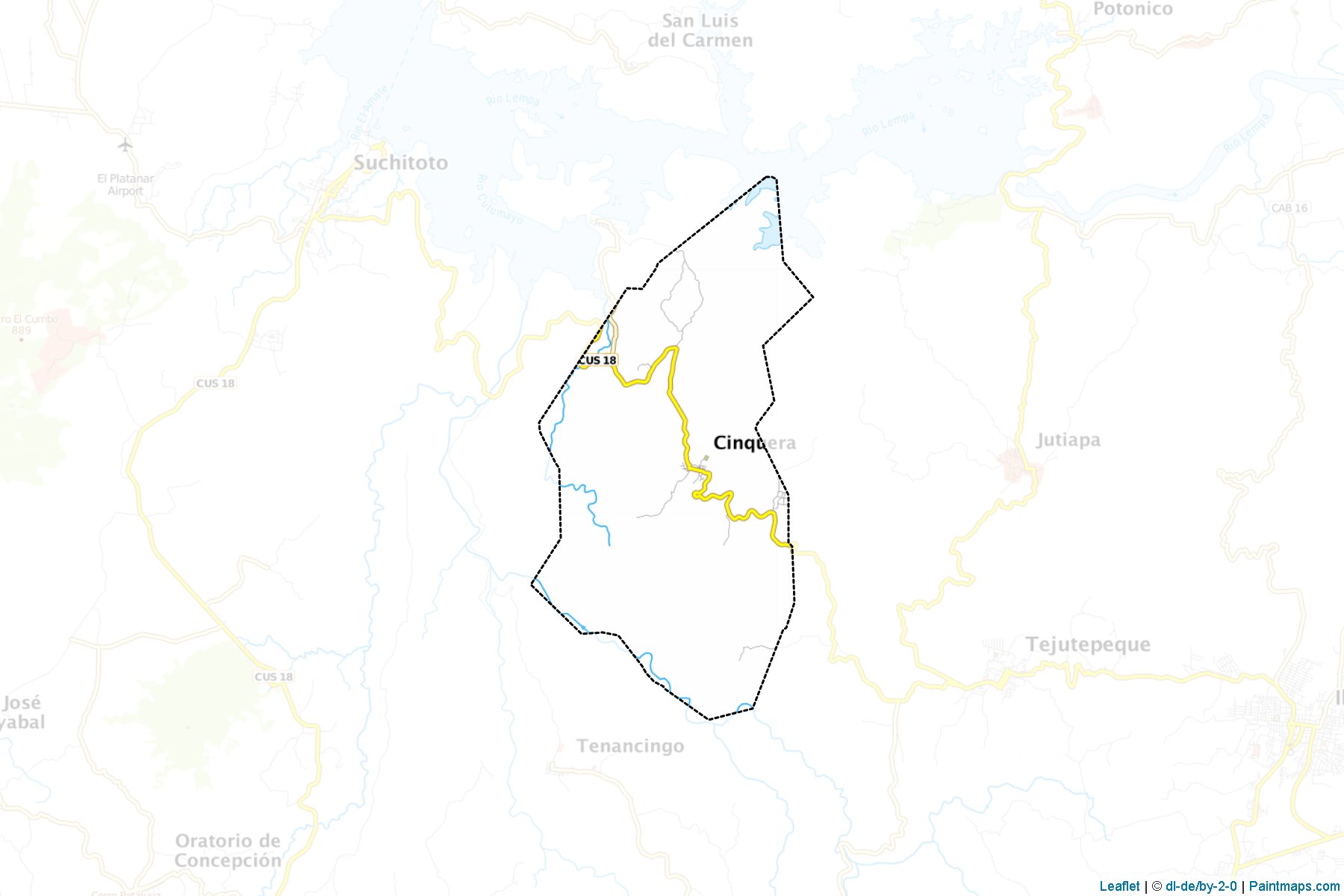 Muestras de recorte de mapas Cinquera (Cabañas)-1