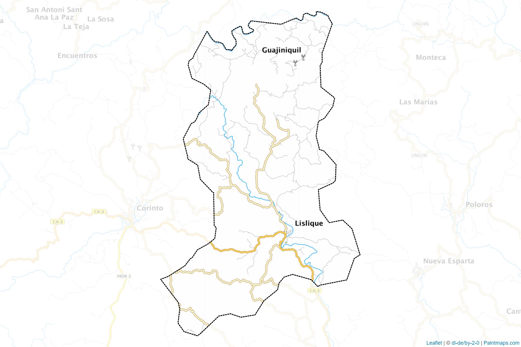 Muestras de recorte de mapas Lislique (La Unión)-1