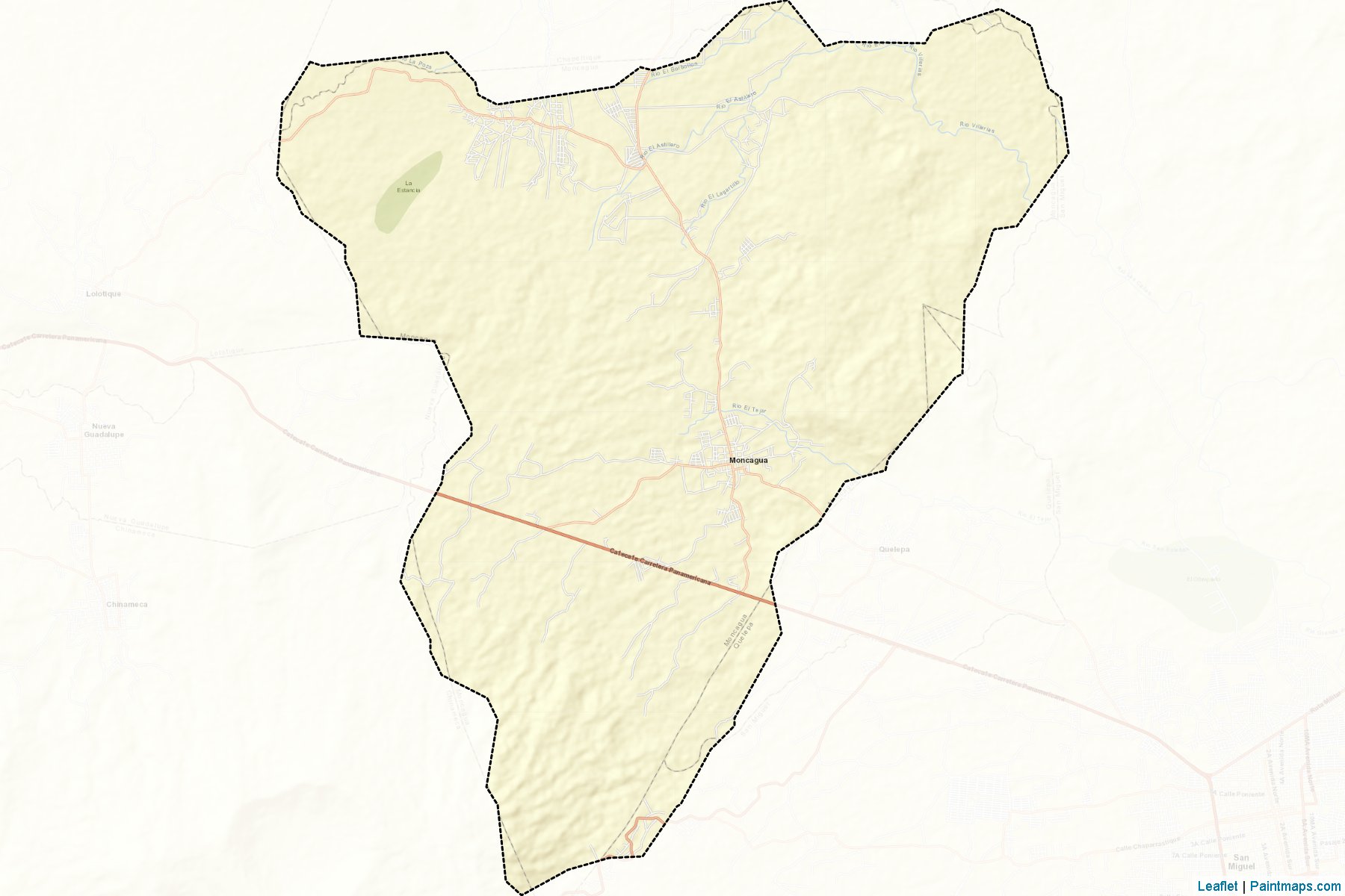 Muestras de recorte de mapas Moncagua (San Miguel)-2