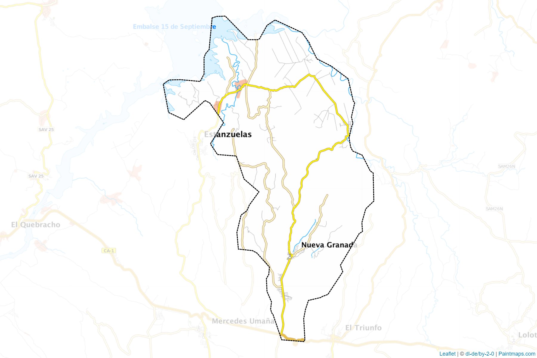 Muestras de recorte de mapas Nueva Granada (Usulután)-1