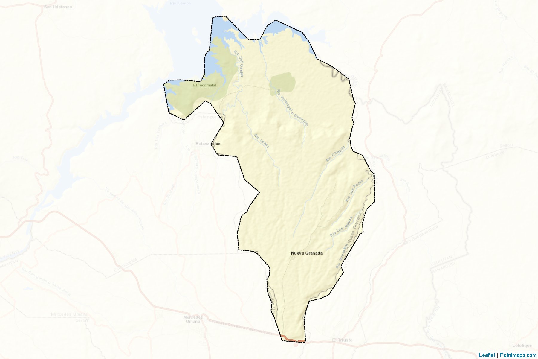 Muestras de recorte de mapas Nueva Granada (Usulután)-2