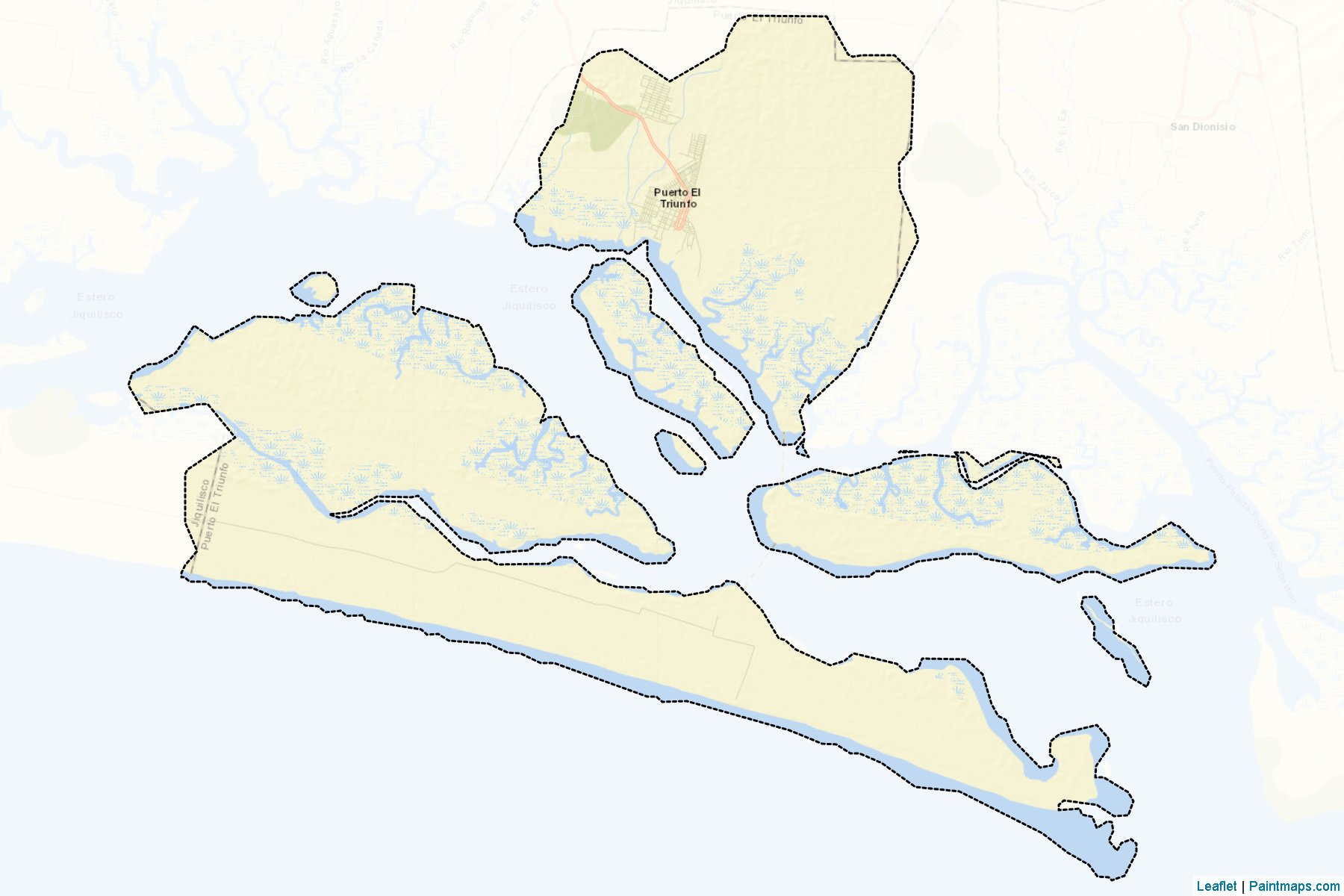 Muestras de recorte de mapas Puerto El Triunfo (Usulután)-2