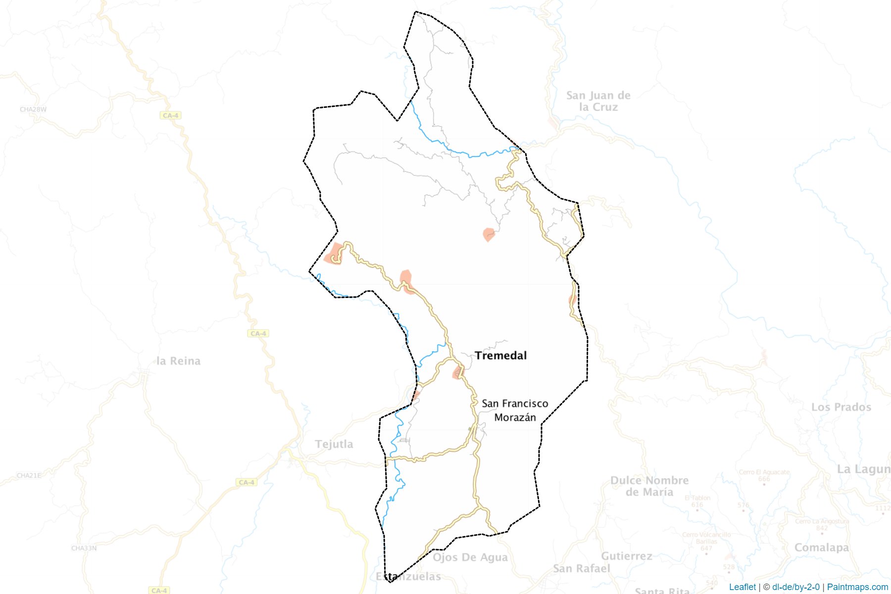 San Francisco Morazan (Chalatenango) Map Cropping Samples-1