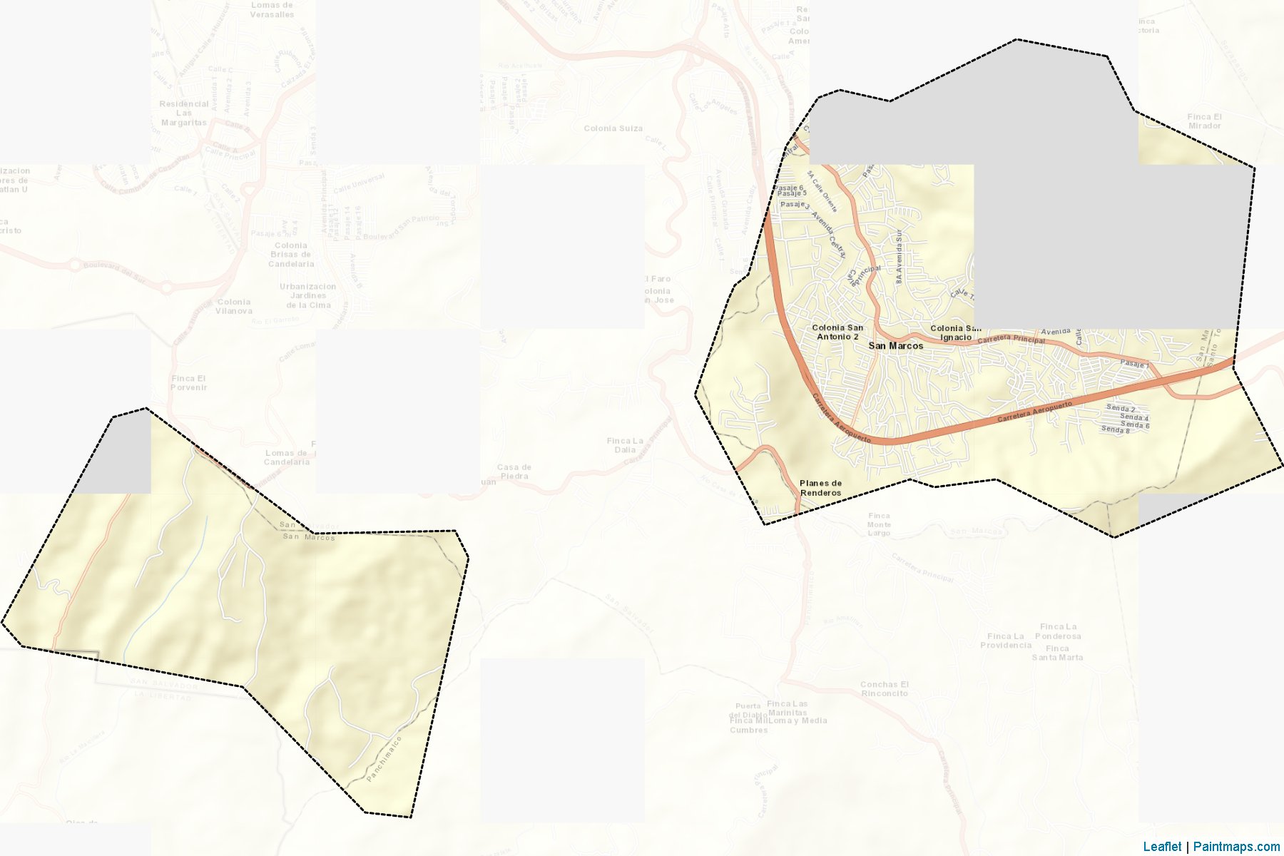 San Marcos (San Salvador) Map Cropping Samples-2