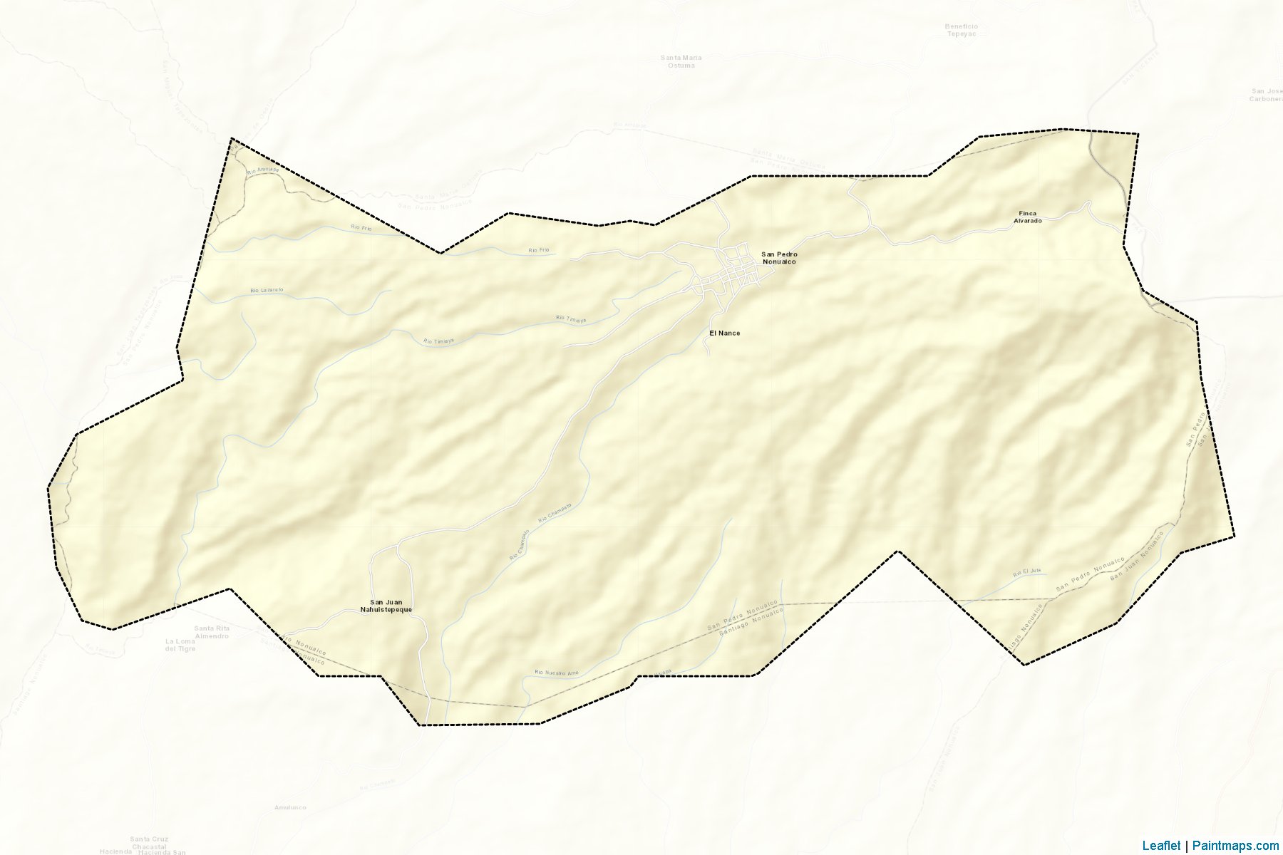 Muestras de recorte de mapas San Pedro Nonualco (La Paz)-2