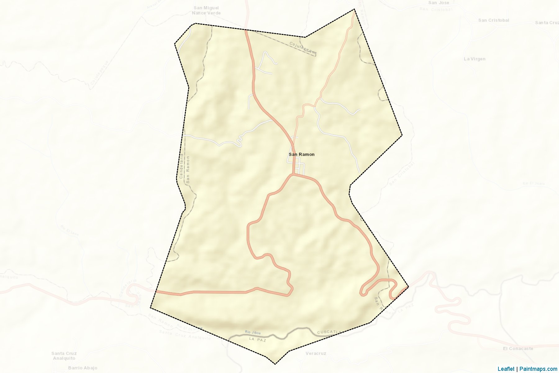 San Ramon (Cuscatian Departmanı) Haritası Örnekleri-2