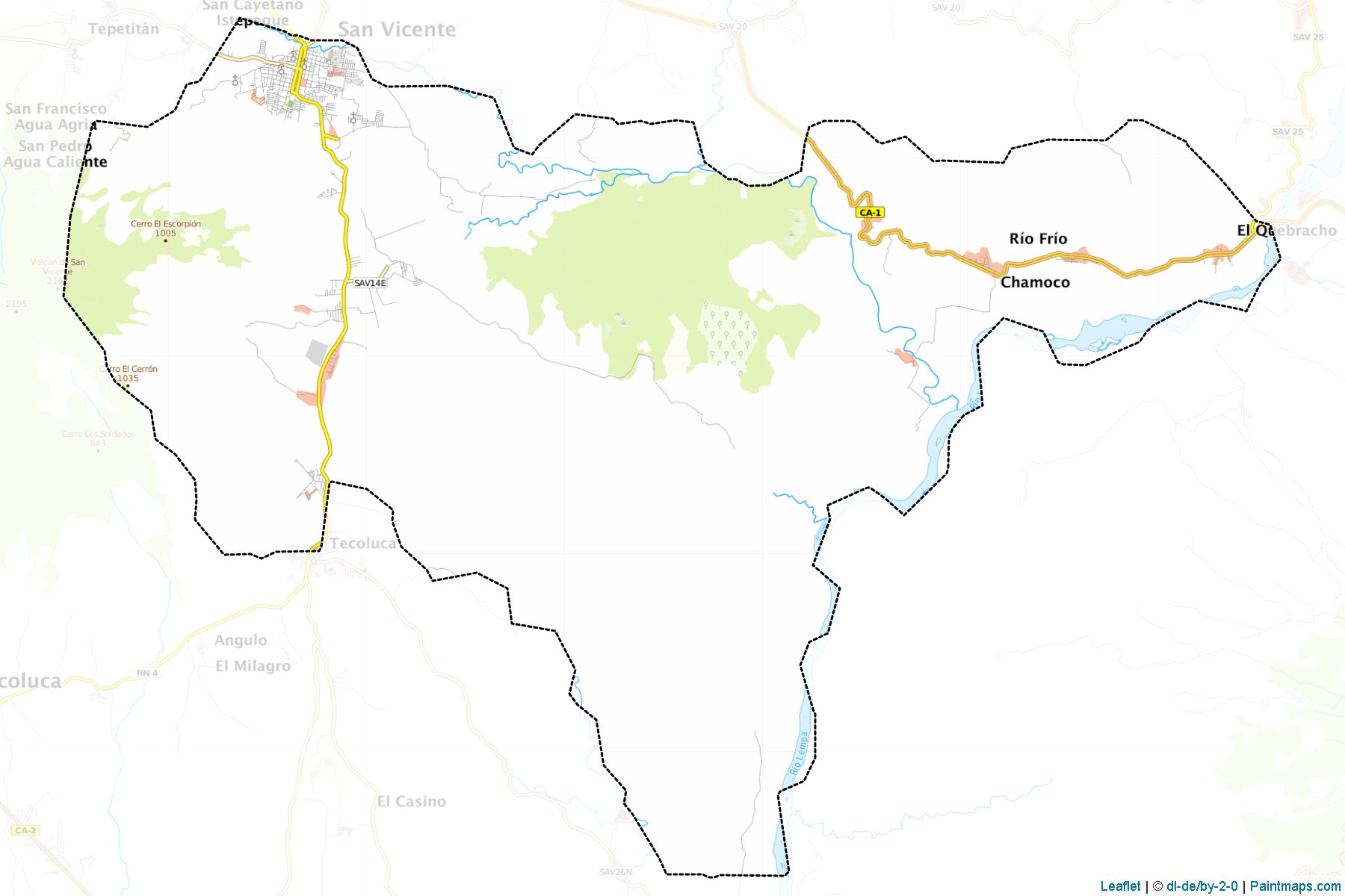 Muestras de recorte de mapas San Vicente (San Vicente)-1