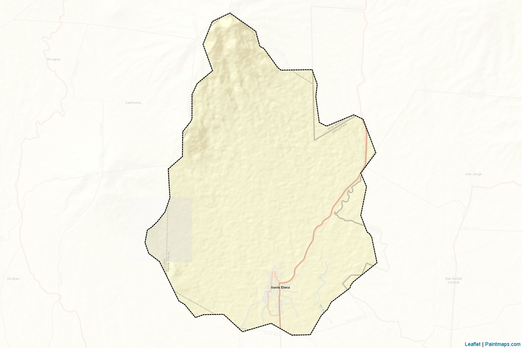 Muestras de recorte de mapas Santa Elena (Usulután)-2