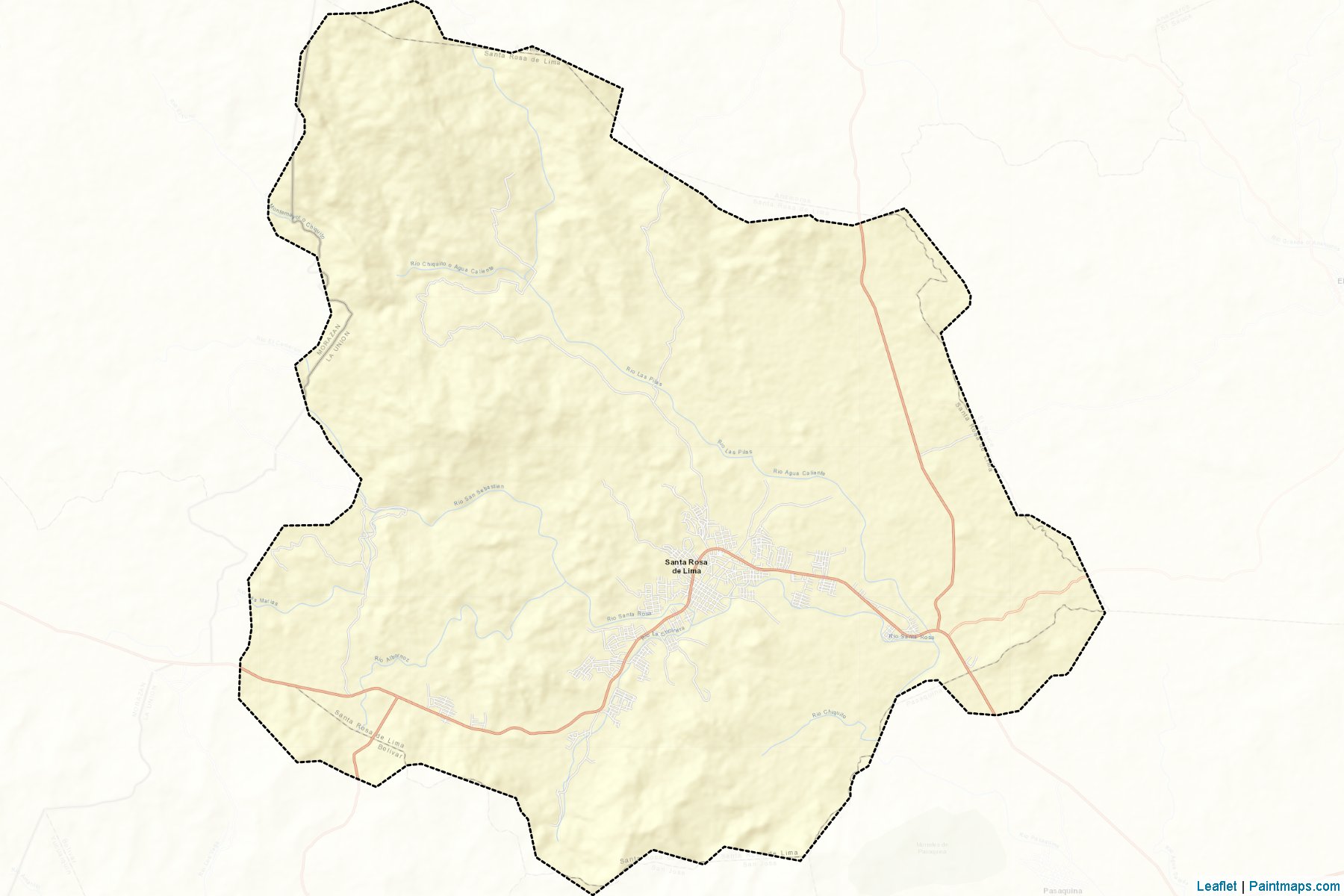 Muestras de recorte de mapas Santa Rosa De Lima (La Unión)-2